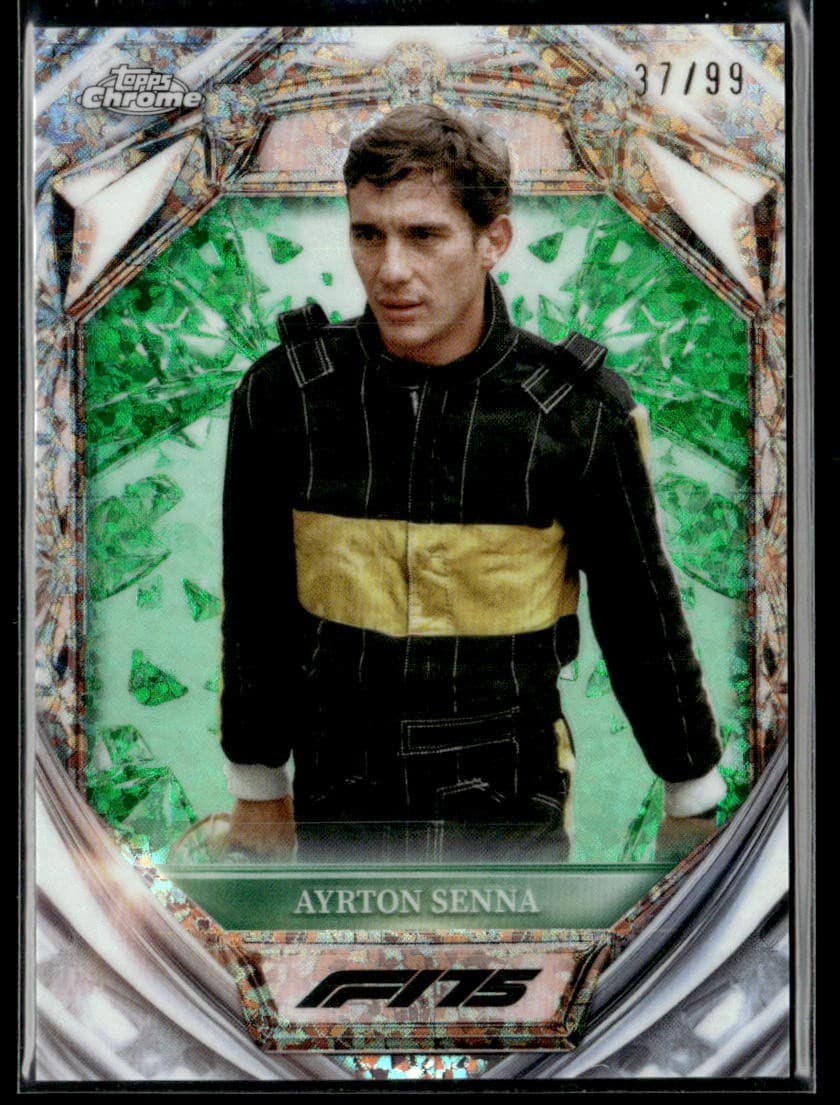 2025 Topps Chrome F1 Ayrton Senna Diamond 75th Anniversary #D75-50 /99