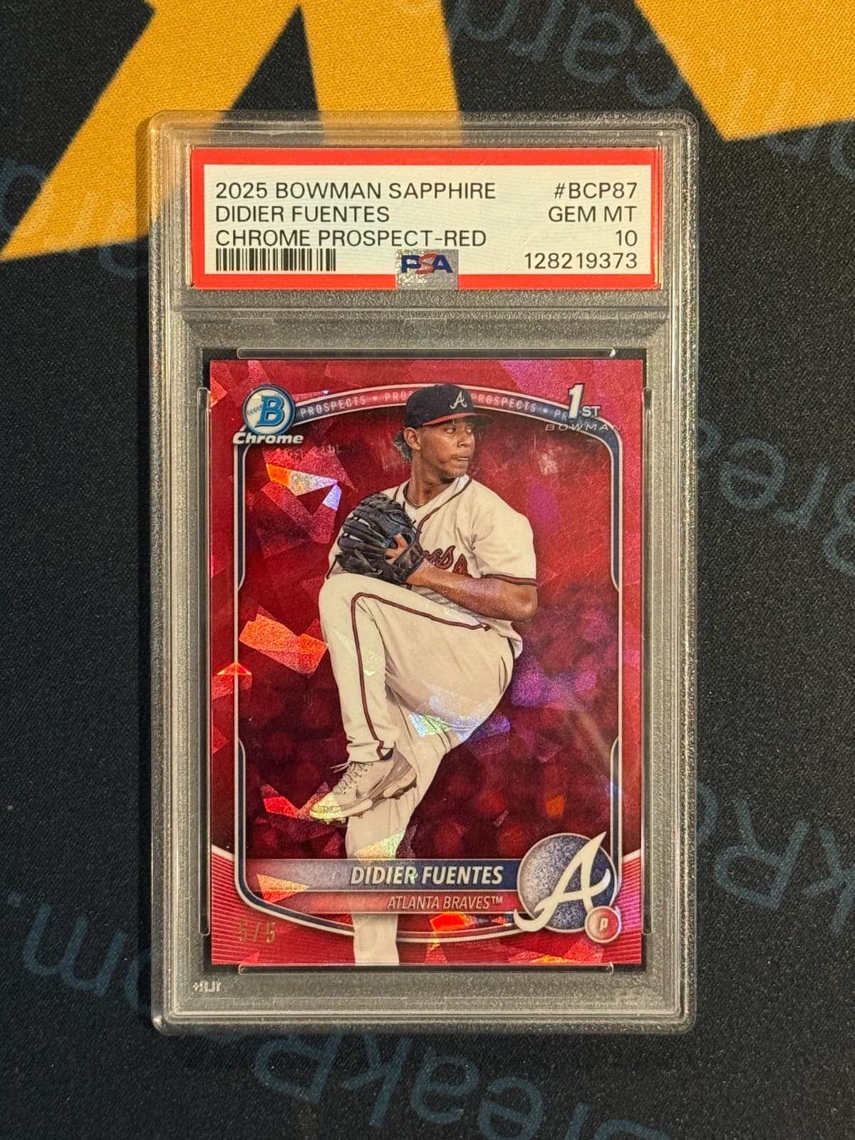 2025 Bowman Sapphire Didier Fuentes /5 PSA 10