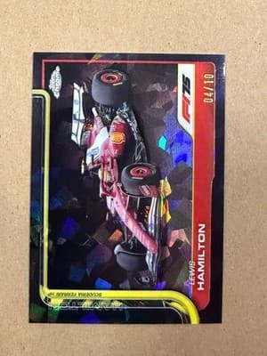 2025 Topps Chrome Sapphire Lewis Hamilton Black #16 /10