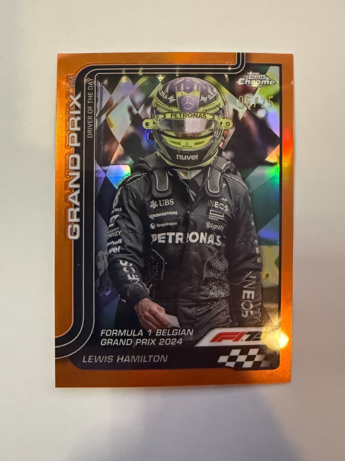 2025 Topps Chrome F1 Lewis Hamilton #135 /25
