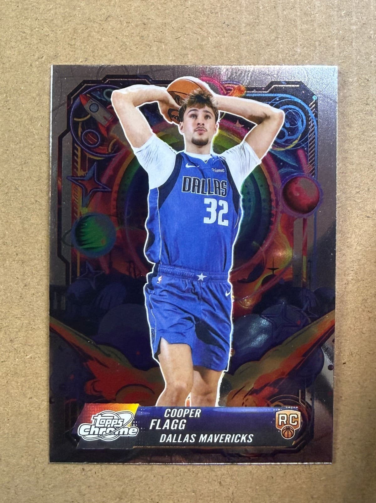 2025 Topps Chrome Cosmic Basketball Cooper Flagg Propulsion RC #PRP-16