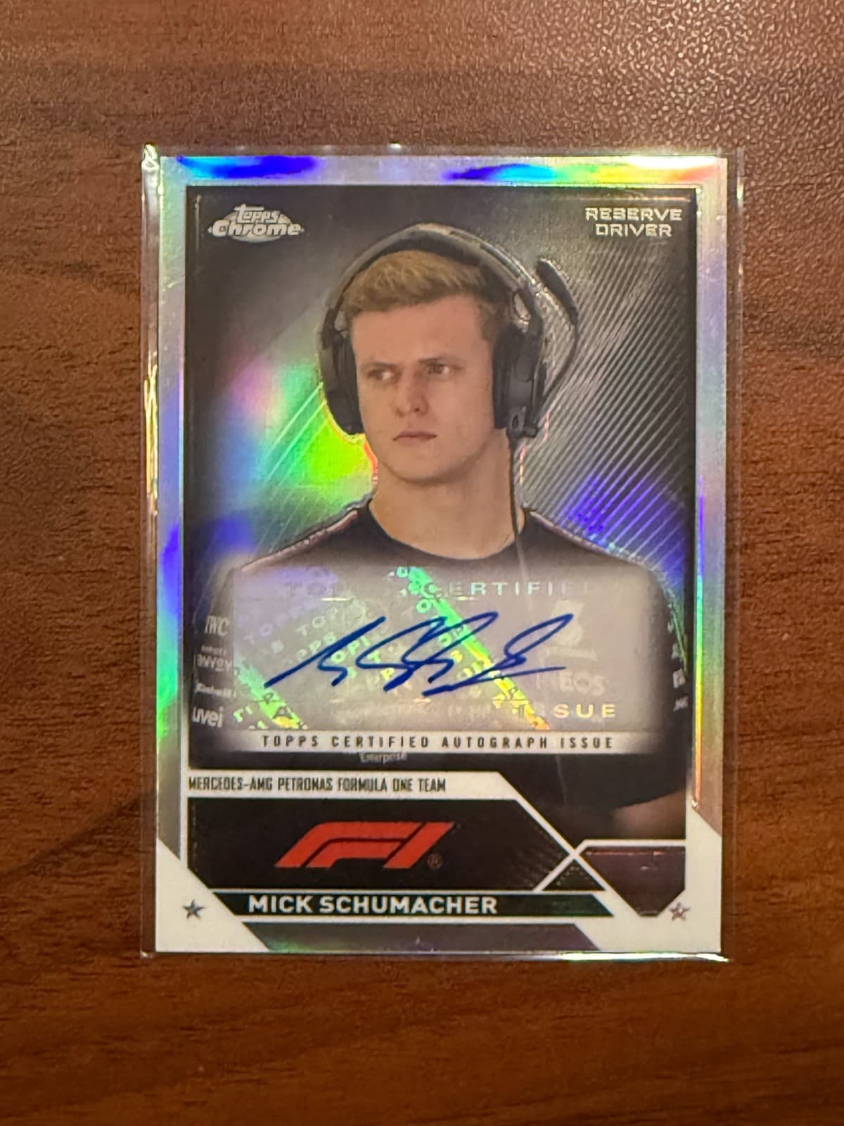 2023 Topps Chrome Formula 1 F1 Mick Shumacher Auto