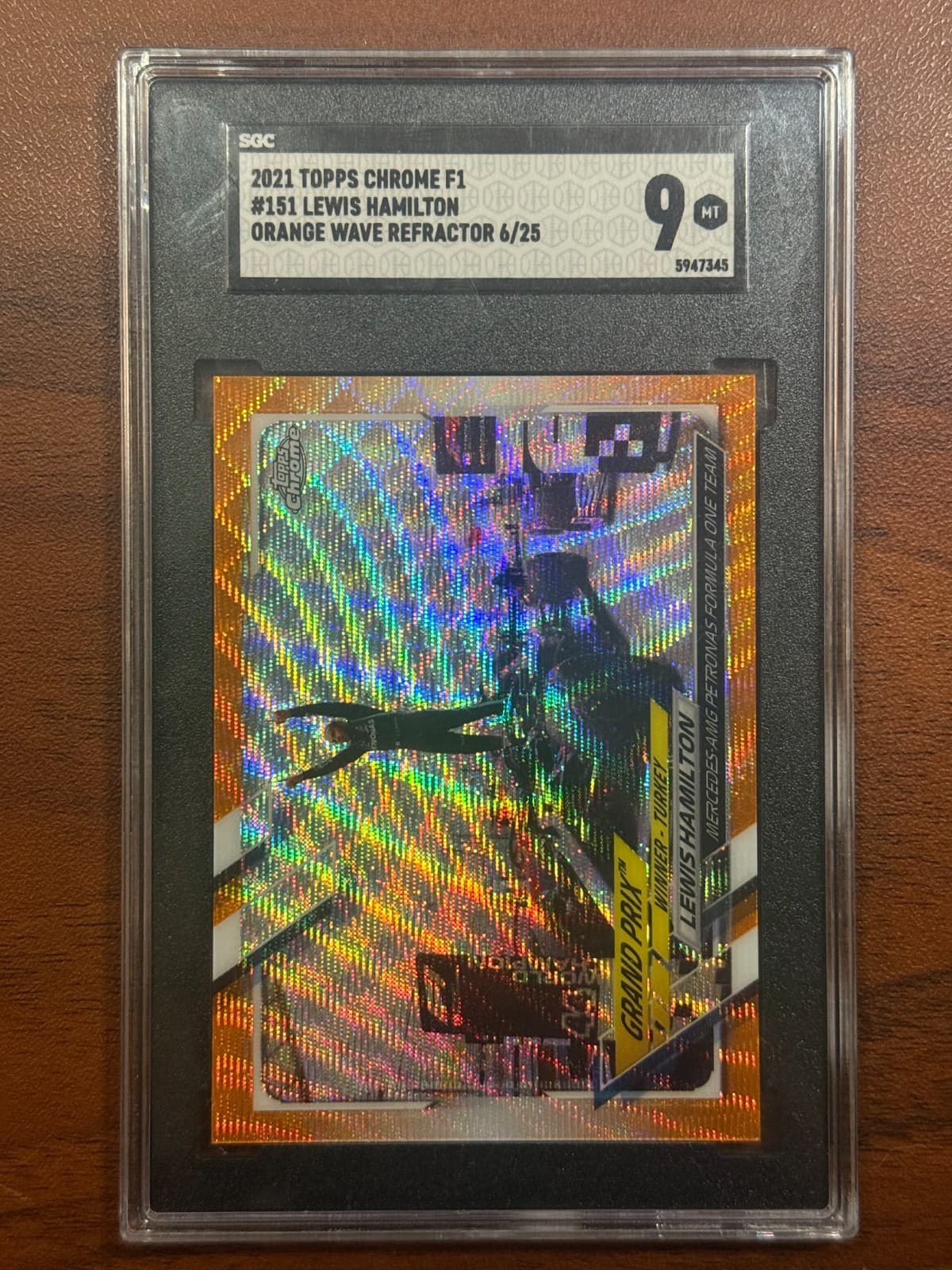 2021 Topps Chrome Lewis Hamilton #151 /25