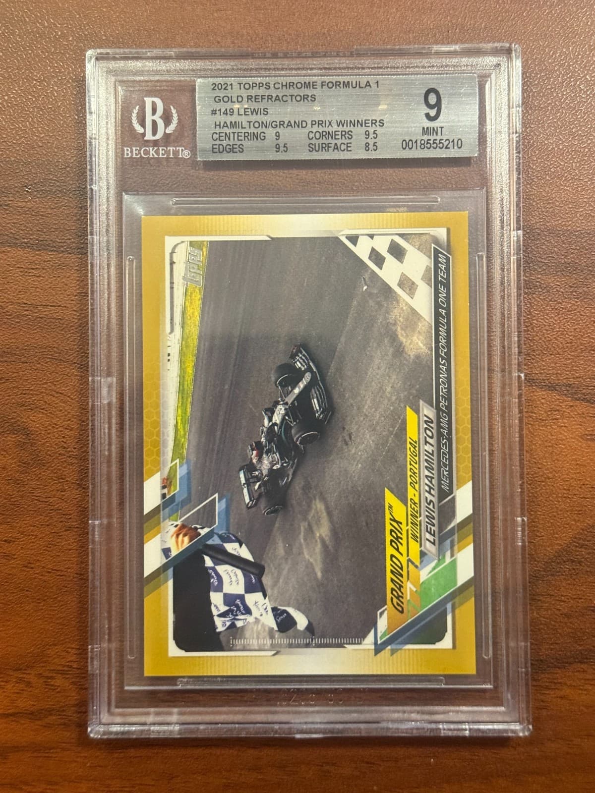 2021 Topps Formula 1 F1 Lewis Hamilton #149 /50 BGS 9