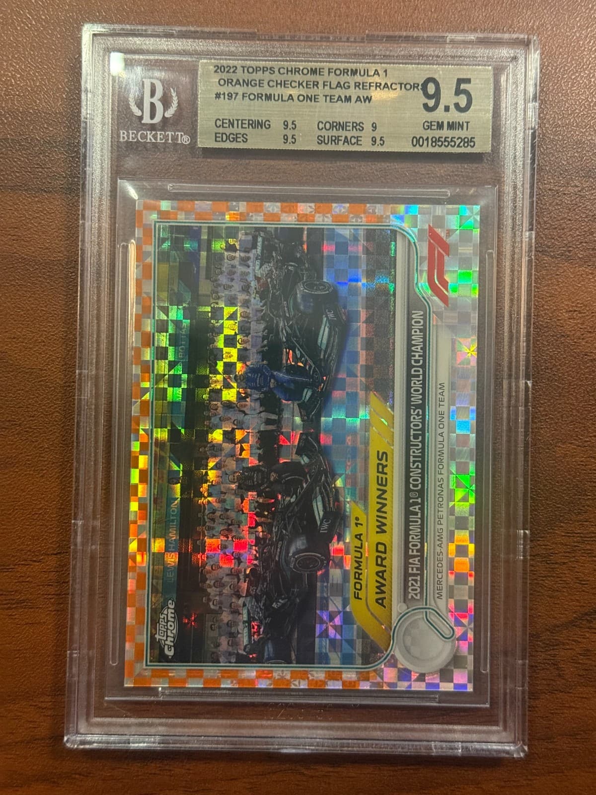 2022 Topps Formula 1 F1 Mercedes Valtteri Bottas Lewis Hamilton #197 /25 BGS 9.5