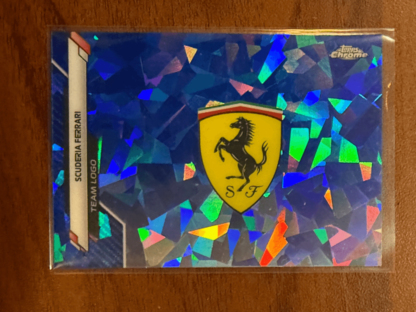 2020 Topps Chrome Sapphire F1 Ferrari Team Logo