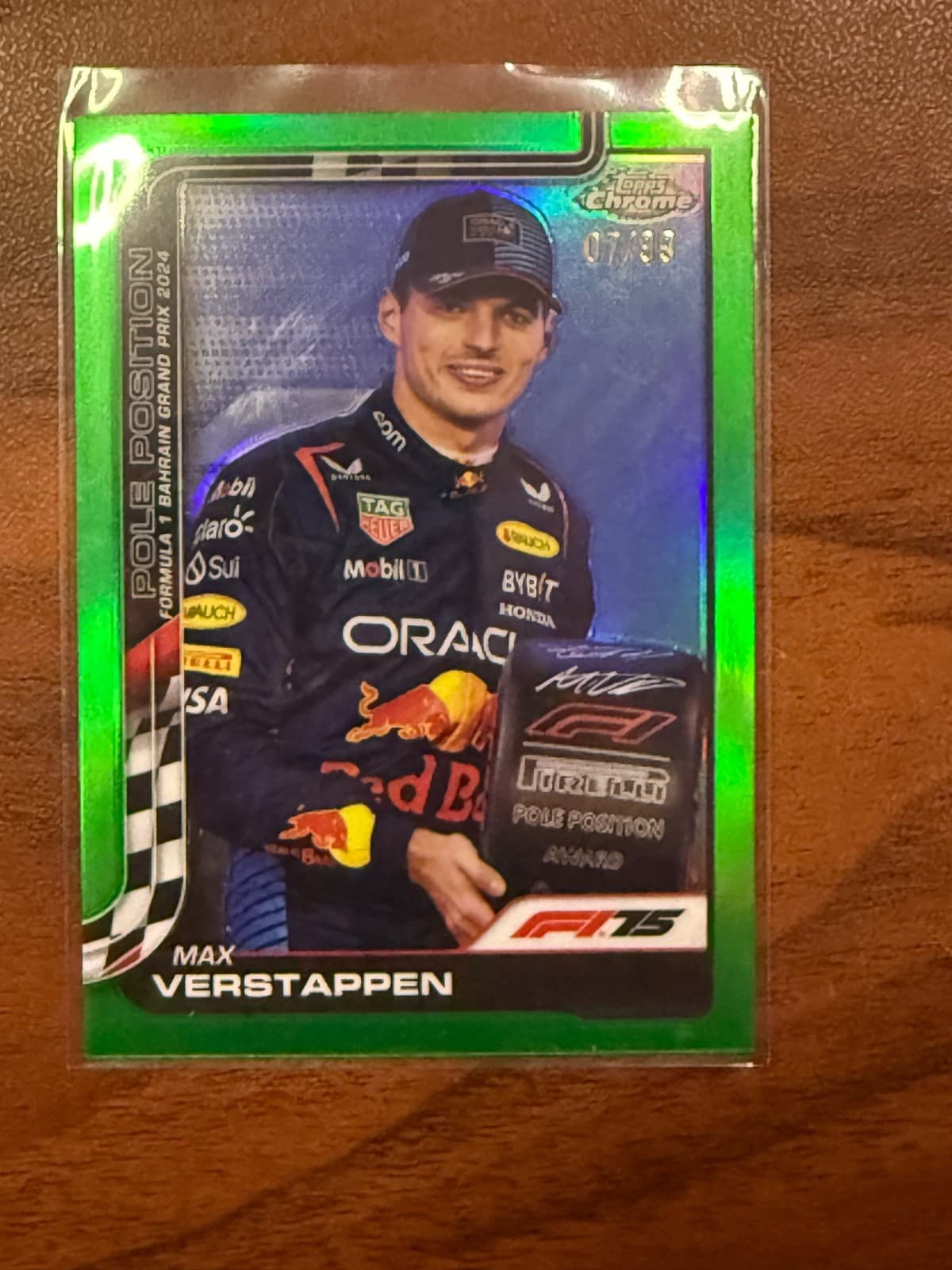 2025 Topps Chrome F1 Max Verstappen /99
