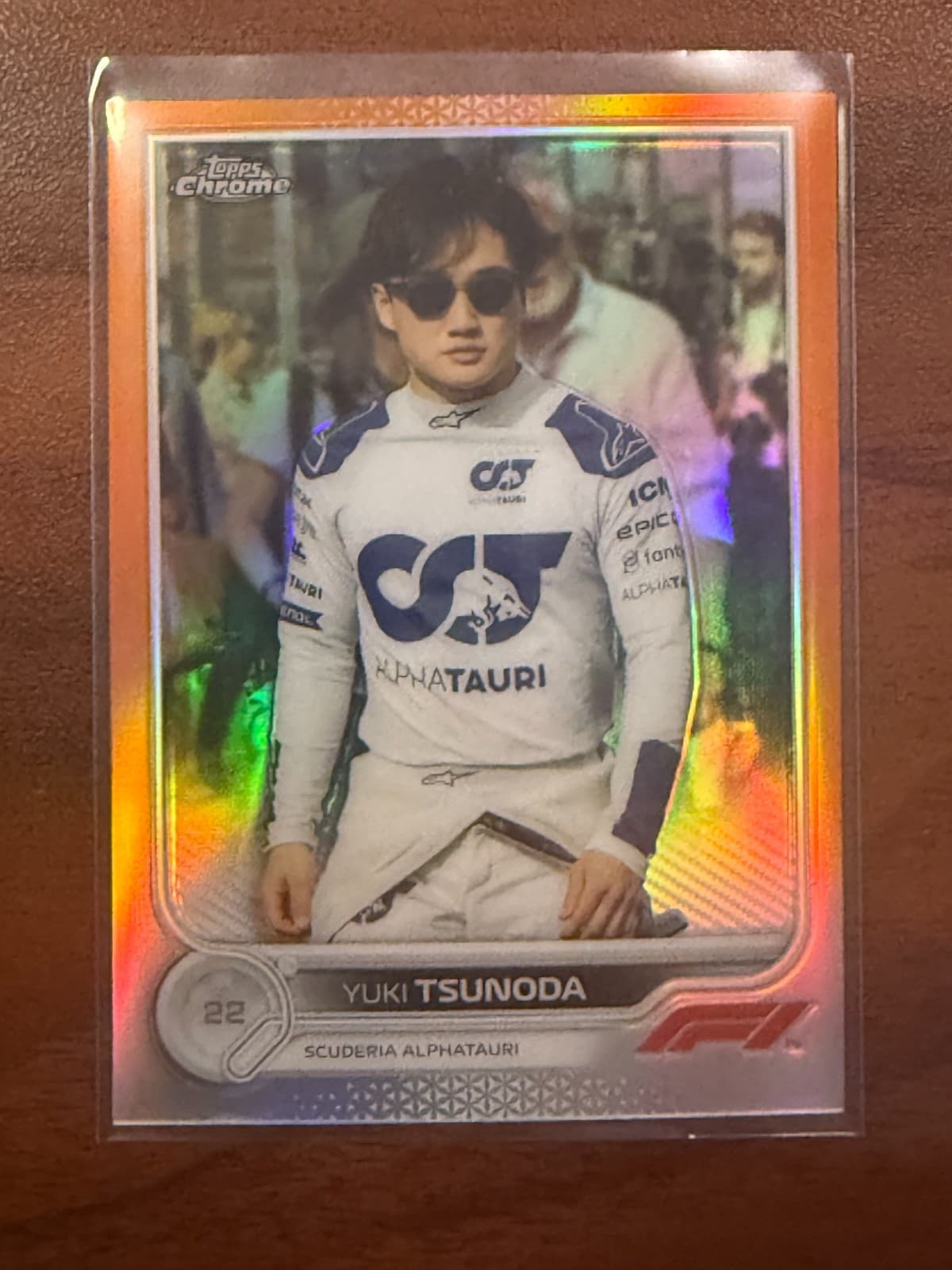 2022 Topps Chrome F1 Yuki Tsunoda #64 /25