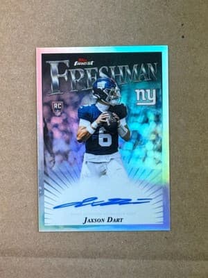 2025 Topps Finest Football Jaxson Dart Freshman Auto RC #FFA-JD