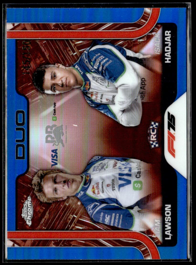 2025 Topps Chrome F1 Liam Lawson/Yuki Tsunoda #169 /150