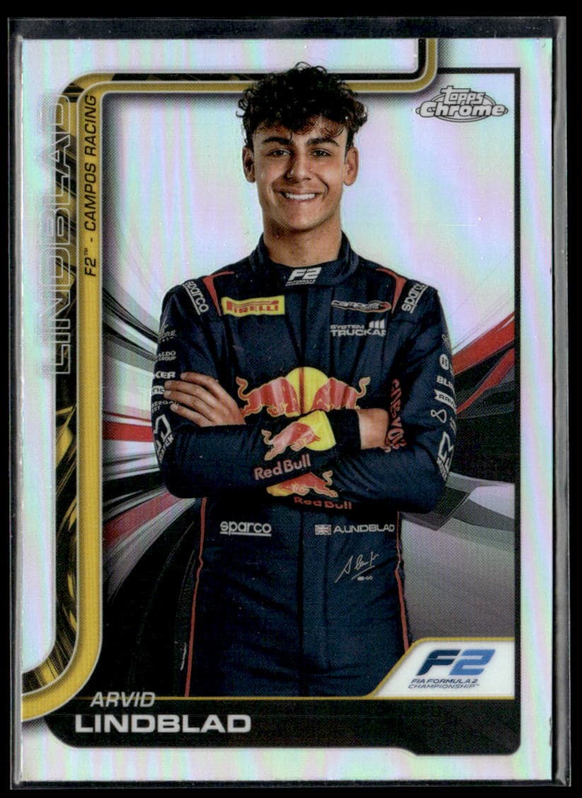 2025 Topps Chrome F1 Arvid Lindblad Refractor #23