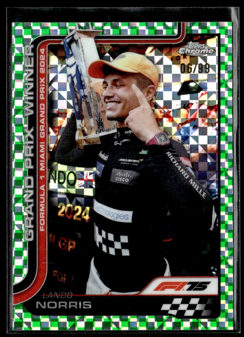2025 Topps Chrome F1 Lando Norris #98 /99