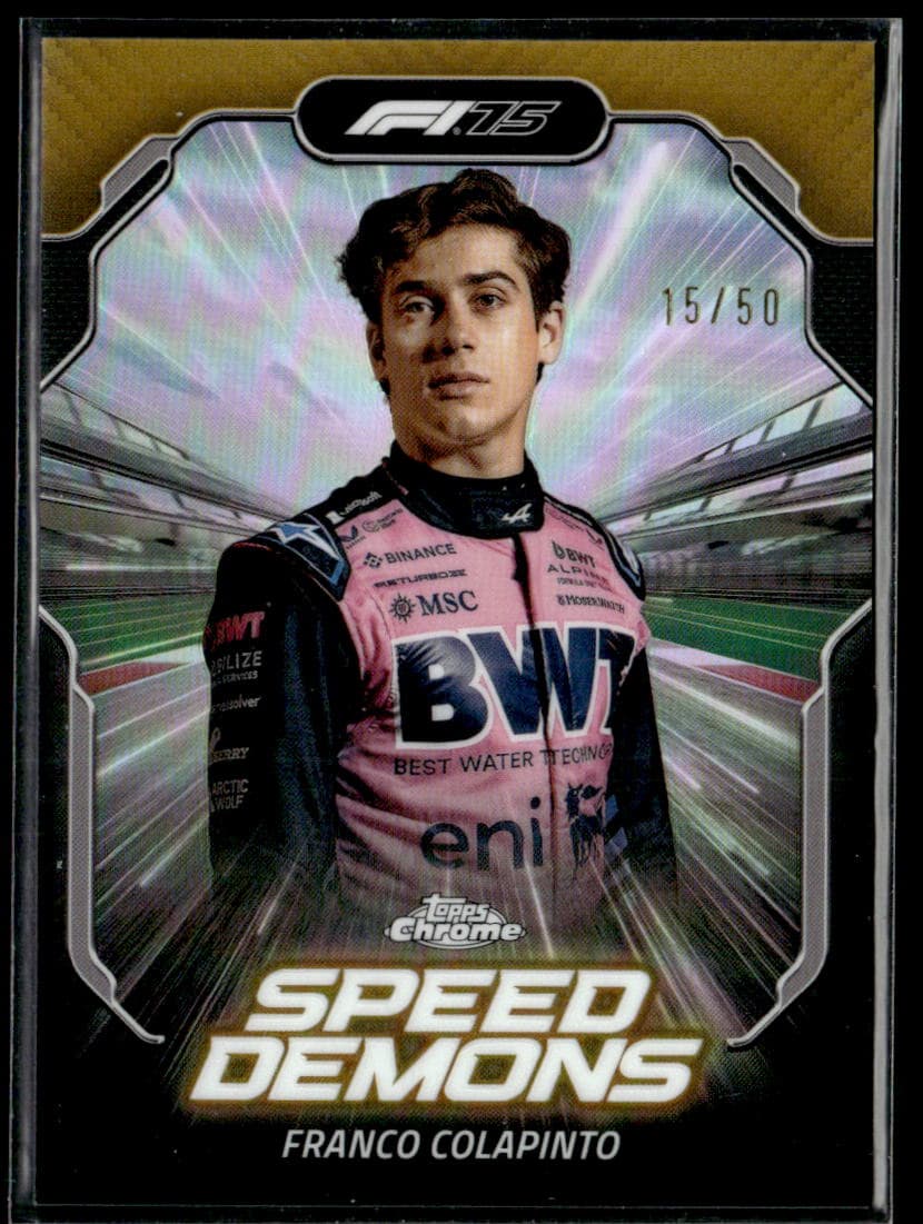 2025 Topps Chrome F1 Franco Colapinto Speed Demons #SD-9 /50