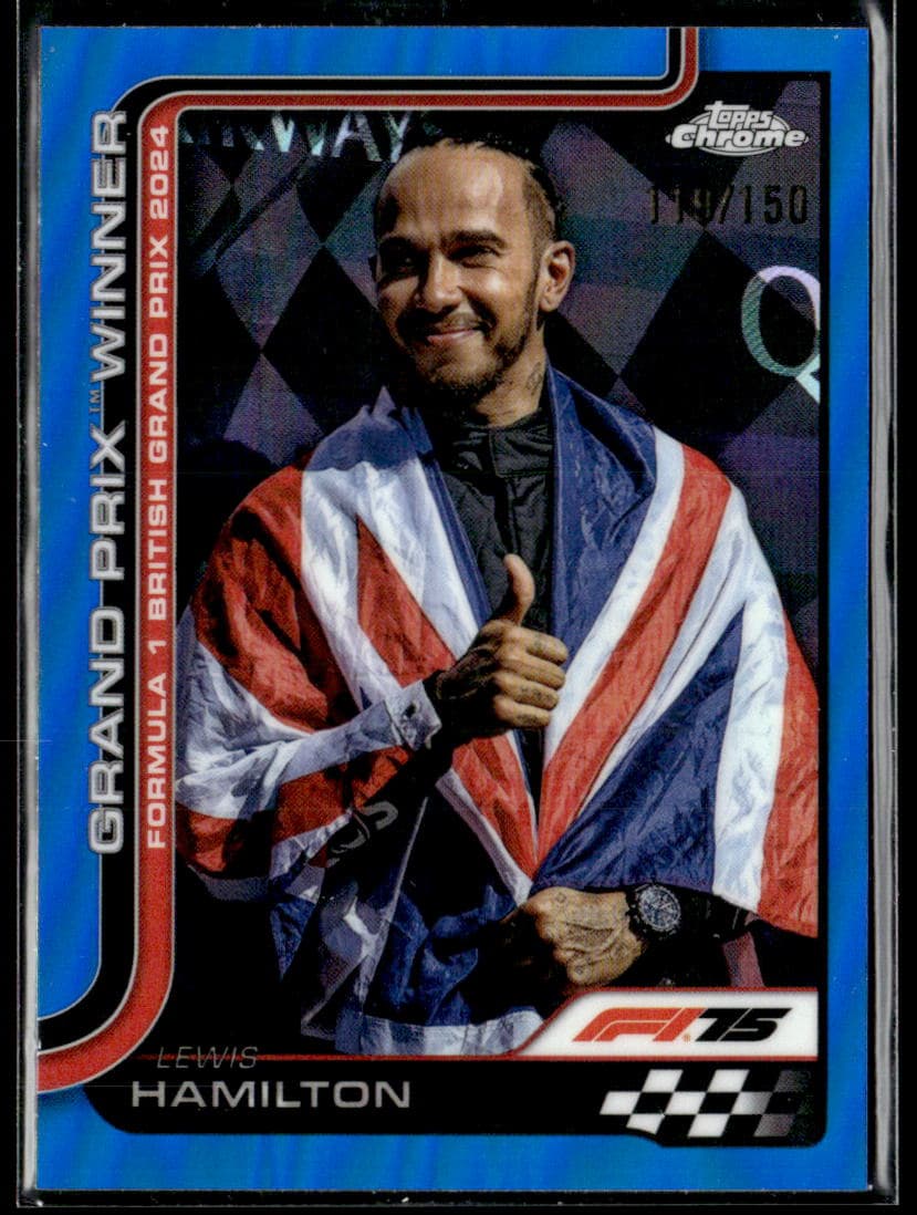 2025 Topps Chrome F1 Lewis Hamilton Grand Prix Winner #104 /50