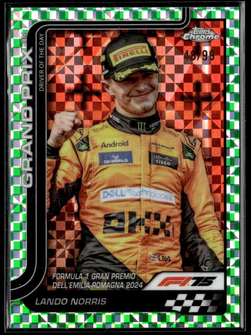 2025 Topps Chrome F1 Lando Norris #128 /99