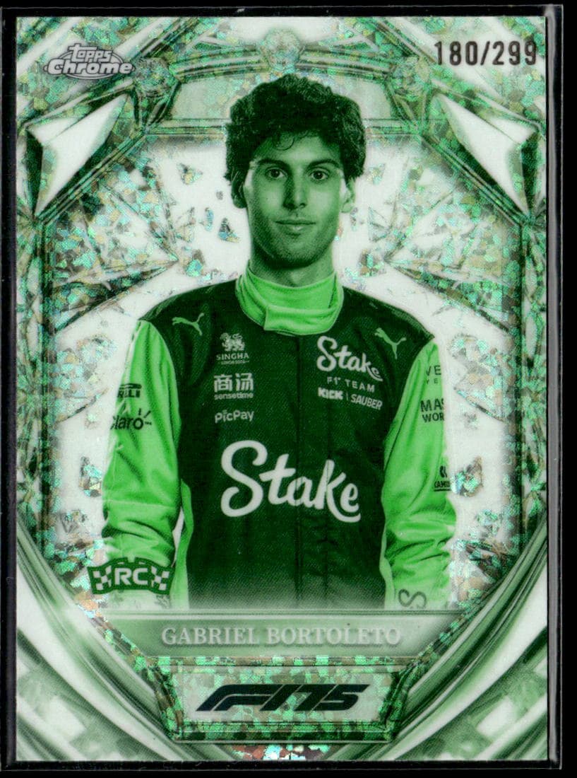 2025 Topps Chrome F1 Gabriel Bortoleto Diamond 75th Anniversary #D75-20 /299