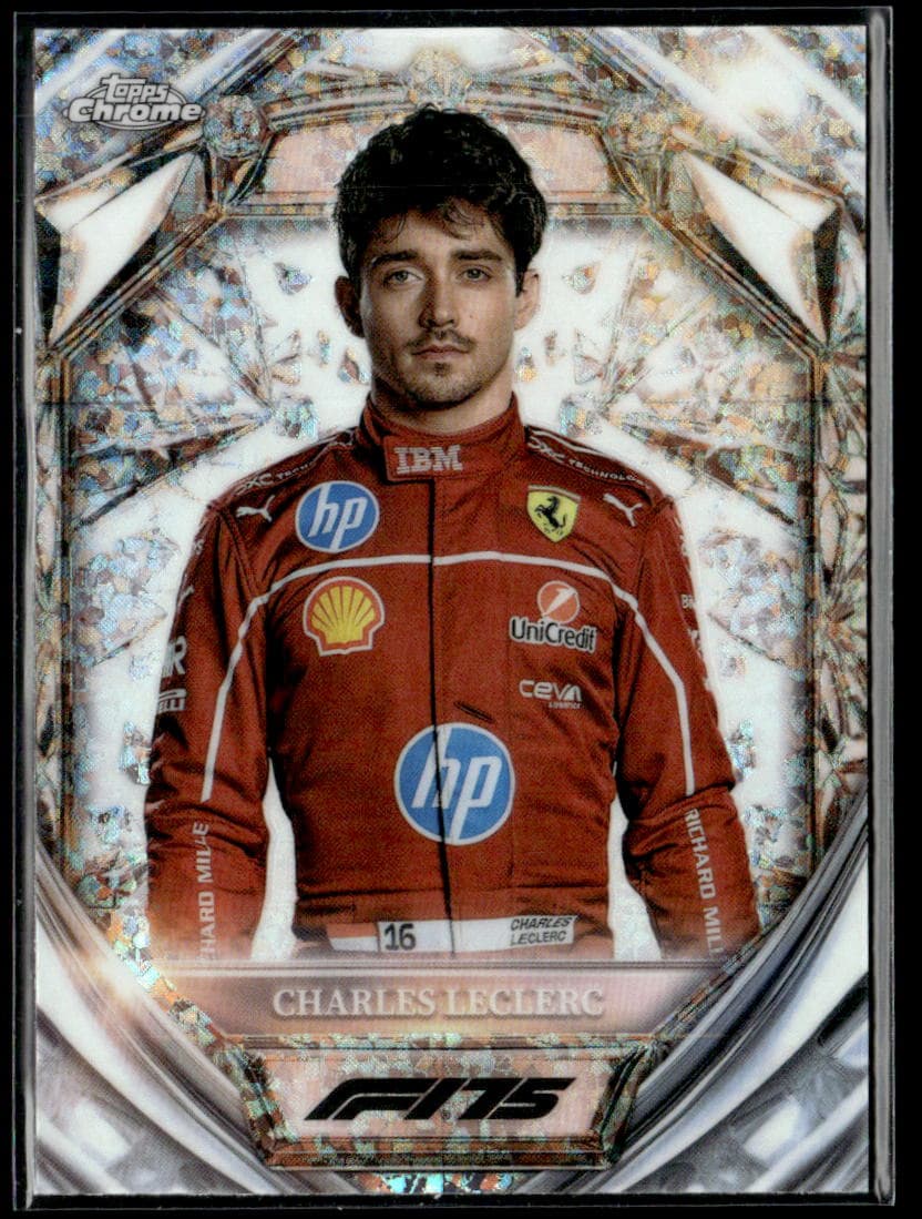 2025 Topps Chrome F1 Charles Leclerc Diamond 75th Anniversary #D75-3