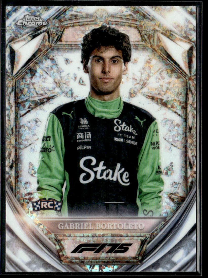2025 Topps Chrome F1 Gabriel Bortoleto Diamond 75th Anniversary #D75-20