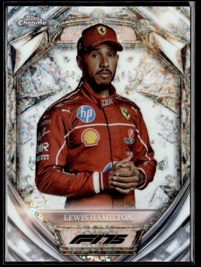 2025 Topps Chrome F1 Lewis Hamilton Diamond 75th Anniversary #D754