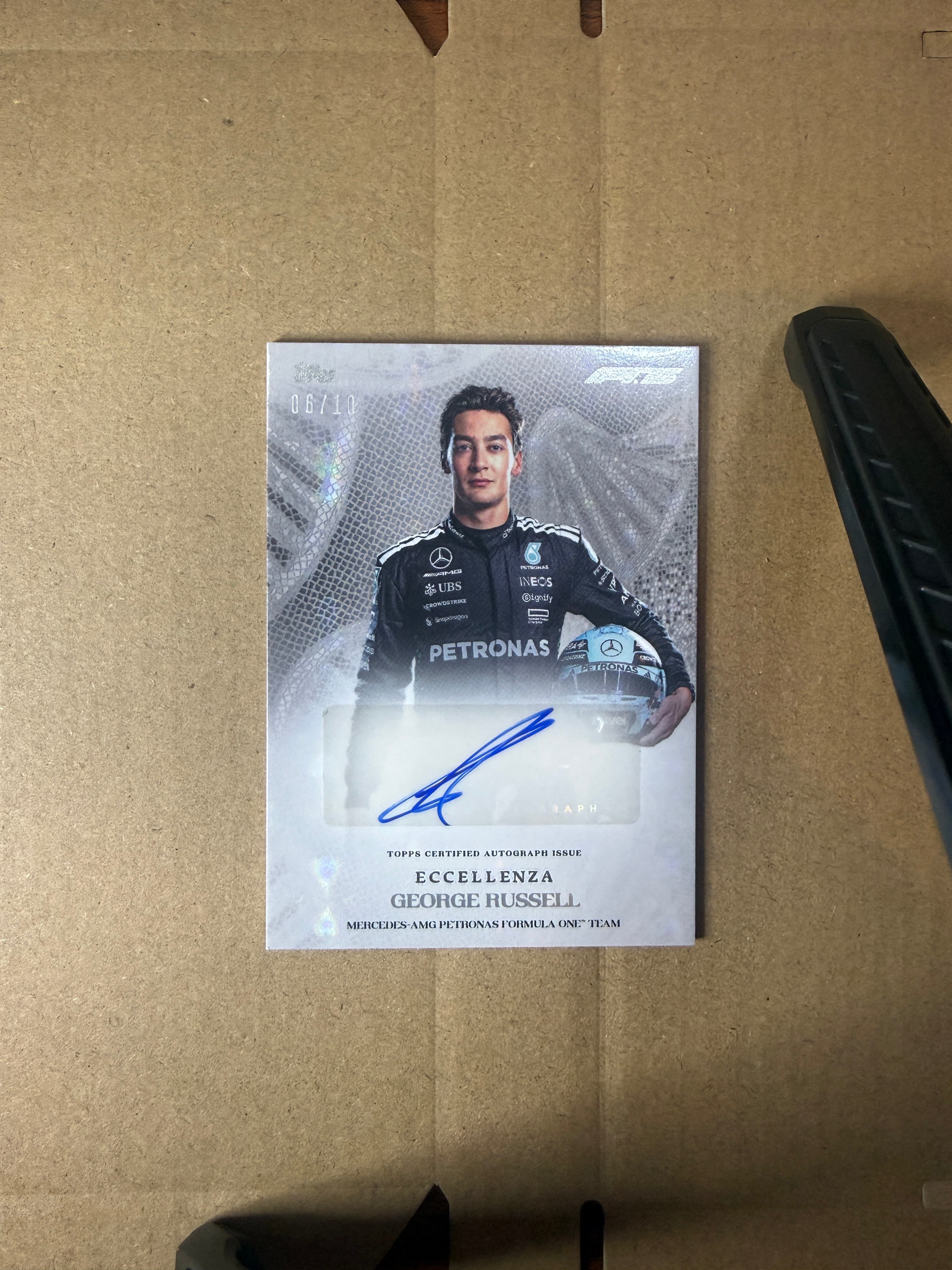 2025 Topps Eccellenza F1 George Russell Auto /10