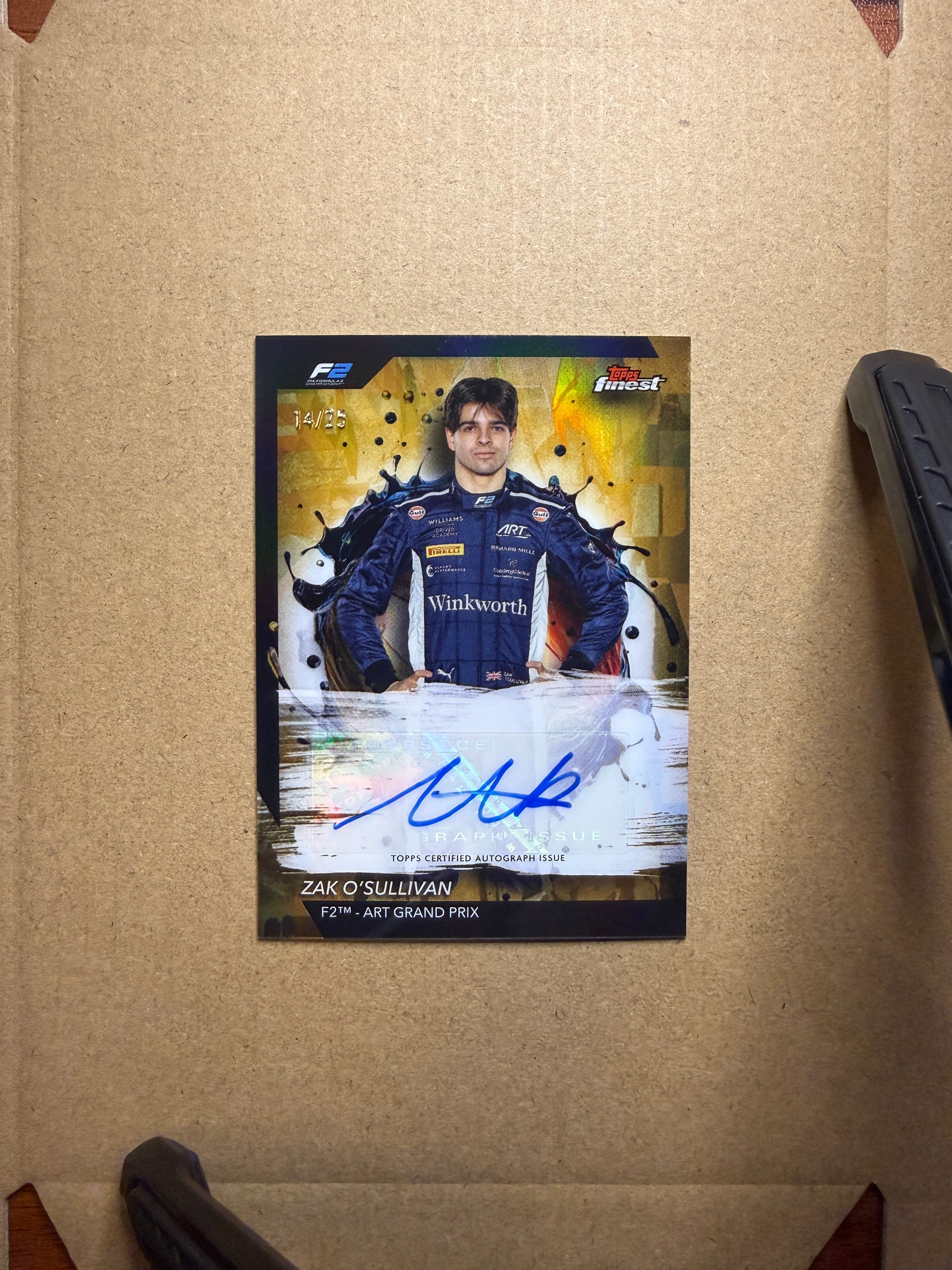 2024 Topps Finest F1 Zak O'Sullivan Auto /25