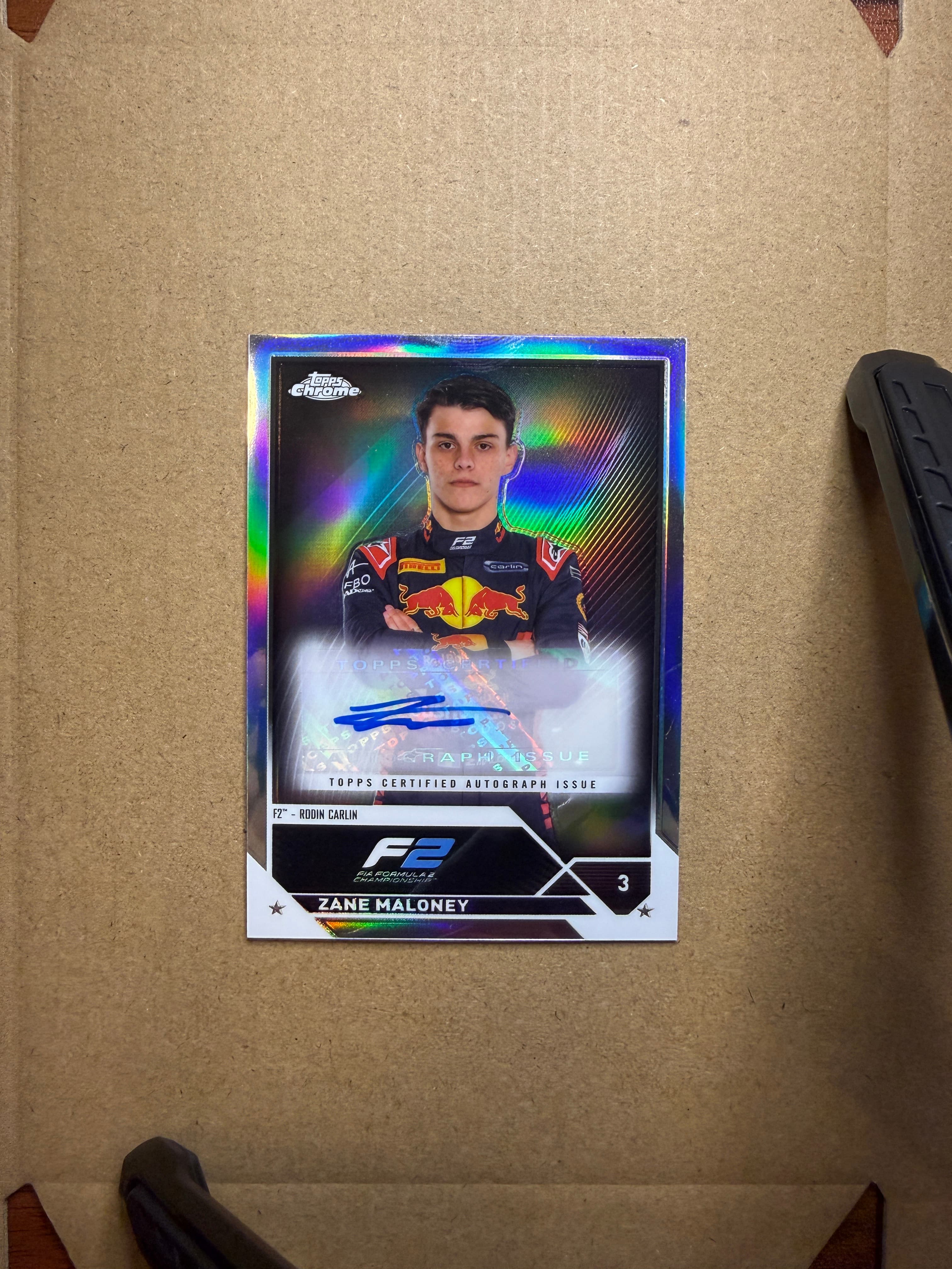 2023 Topps Chrome F1 Zane Maloney Auto #3