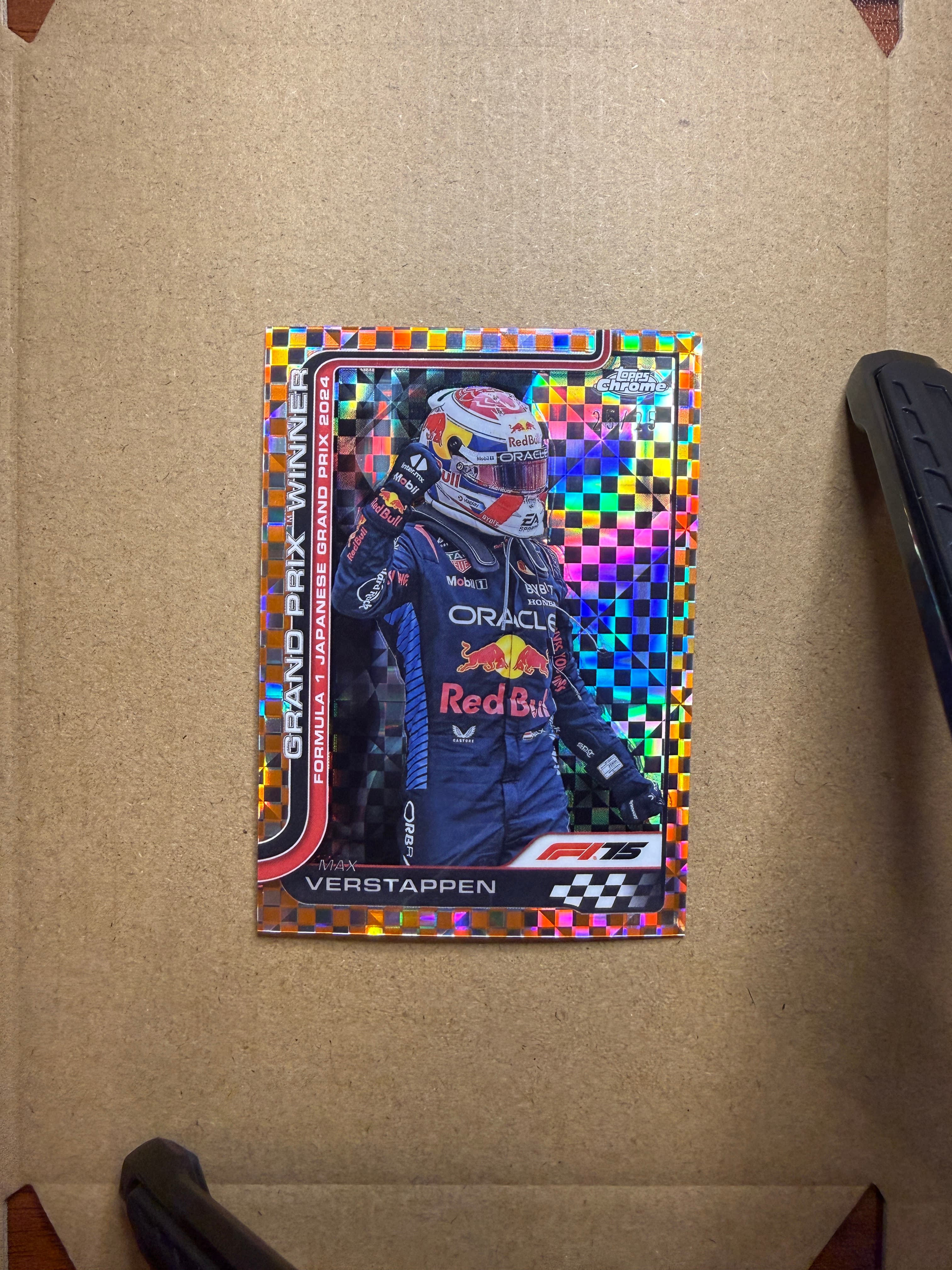 2025 Topps Chrome F1 Max Verstappen #96 /25