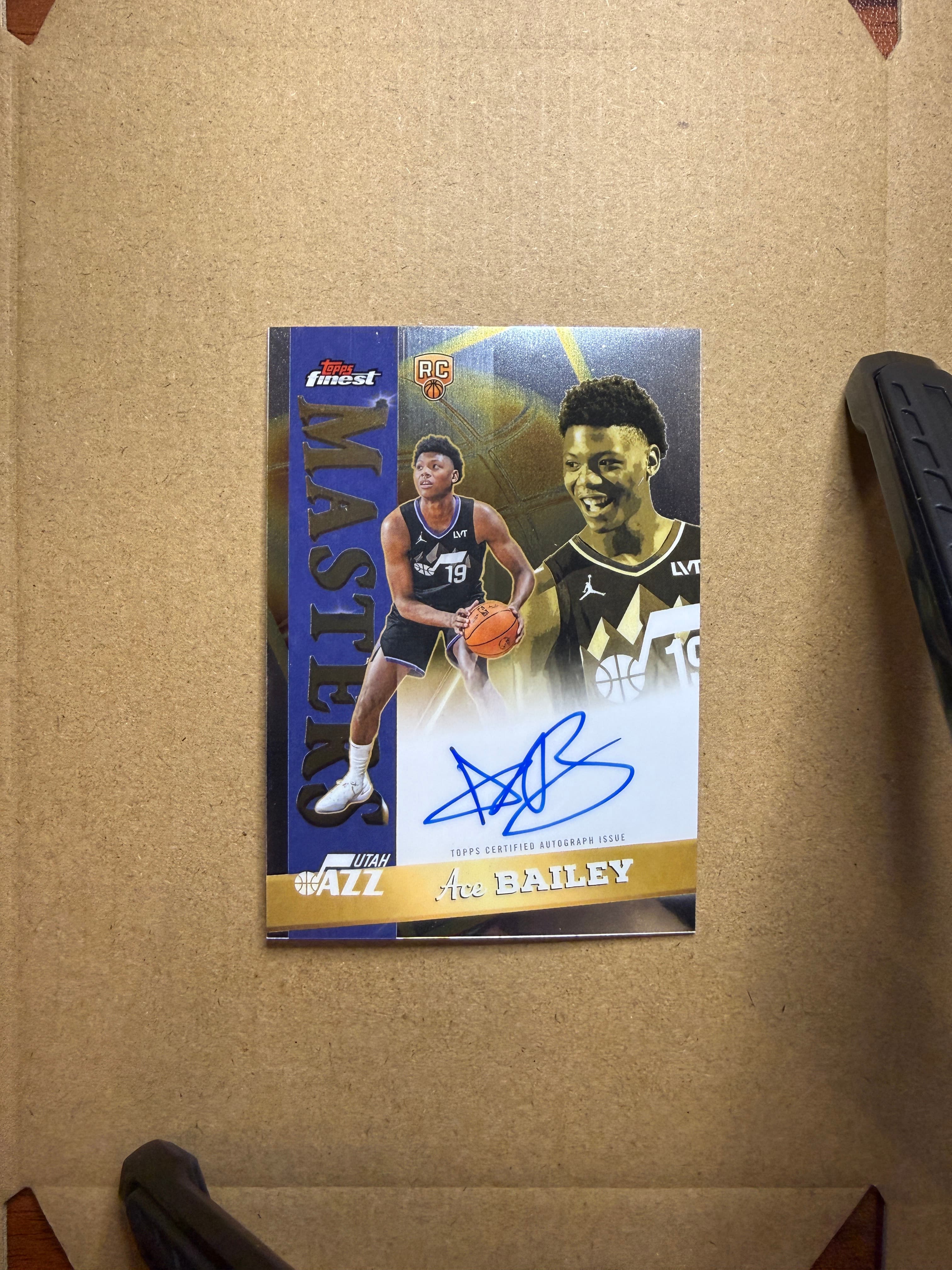 2025 Topps Finest Basketball Ace Bailey Auto RC #MA-AB