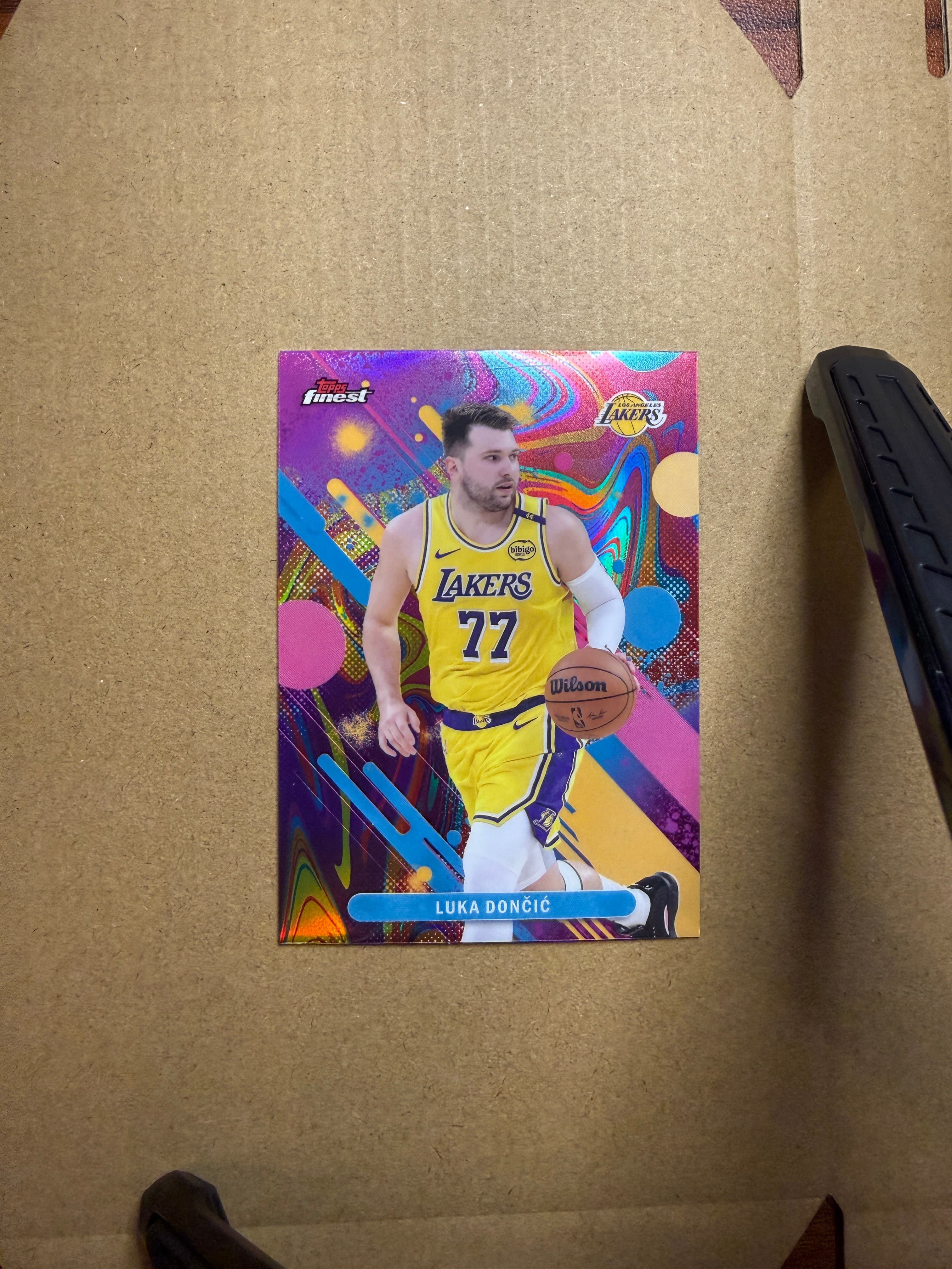 2025 Topps Finest Basketball Luka Dončić Oil Spill #61