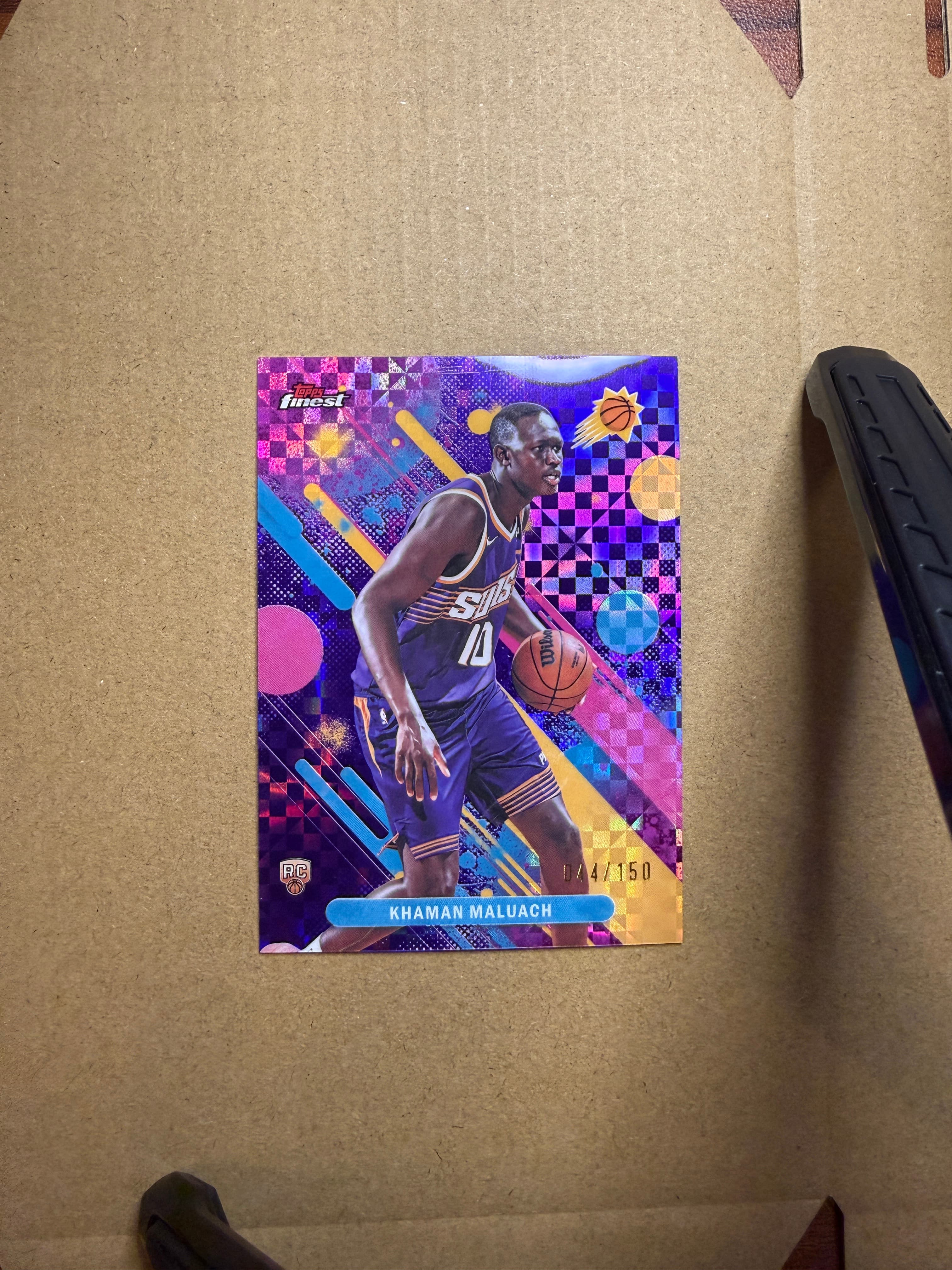 2025 Topps Finest Basketball Khaman Maluach RC #10 /150