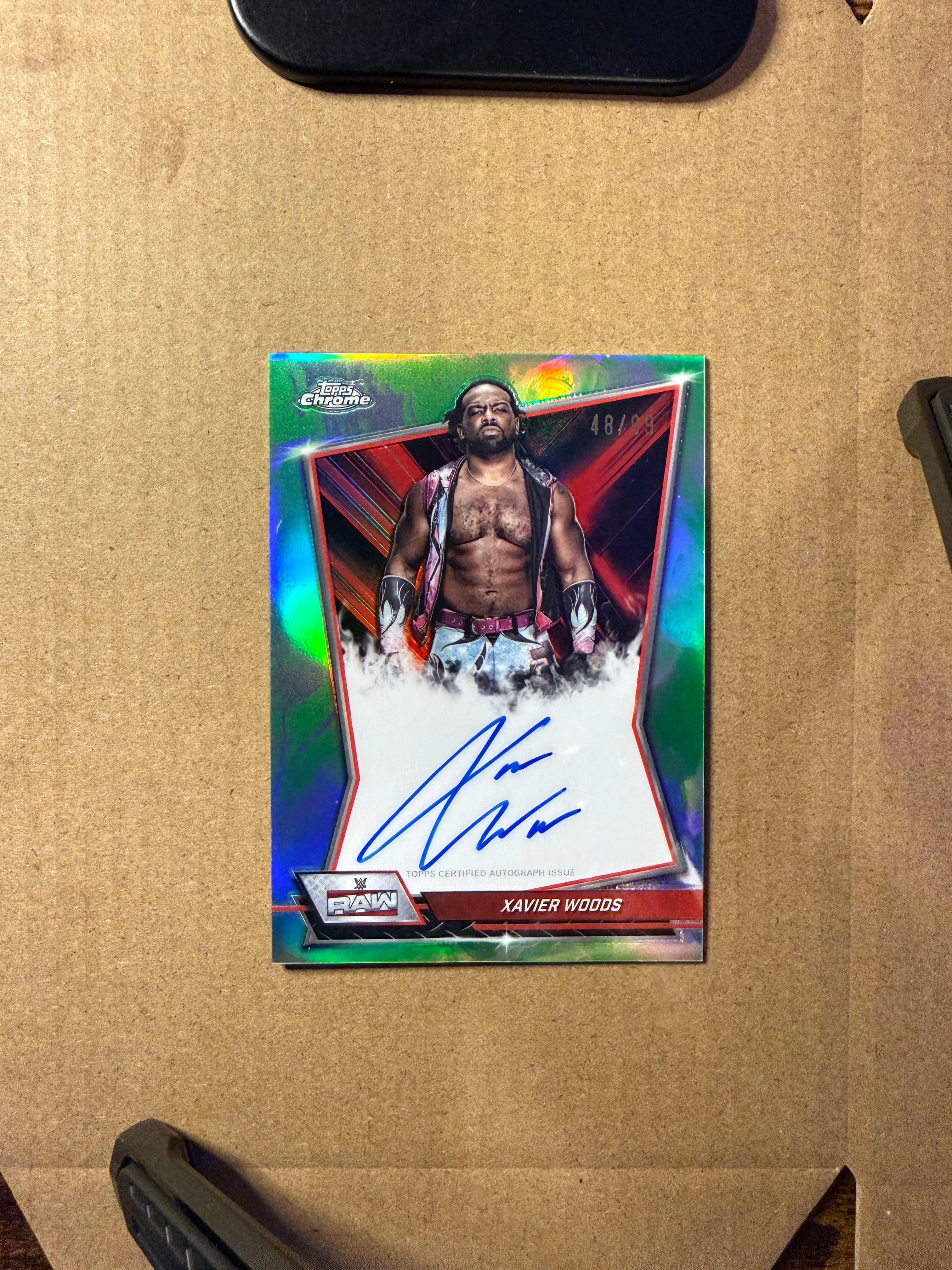 2026 Topps Chrome WWE Xavier Woods Auto #RBA-XAV /99