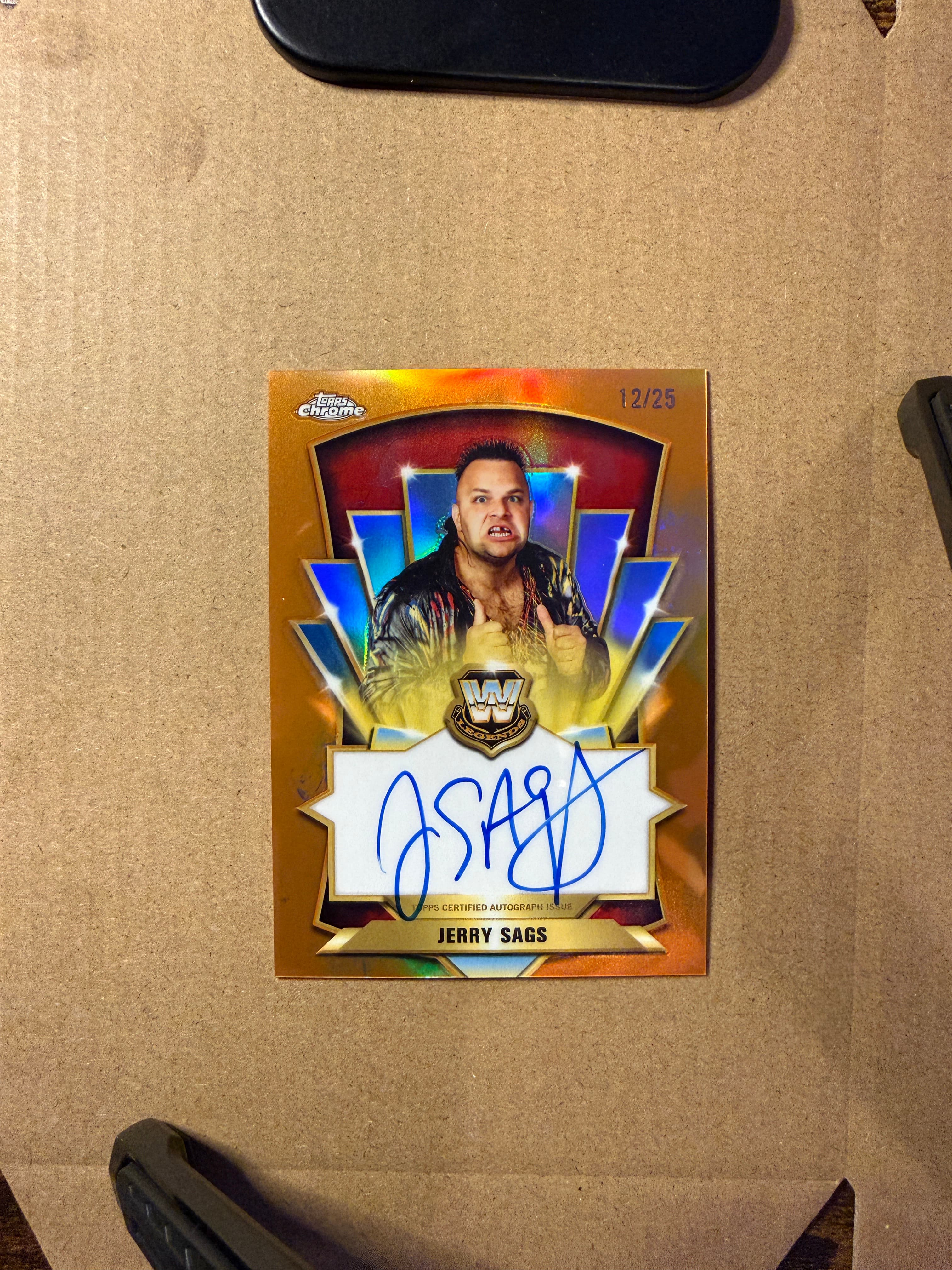 2026 Topps Chrome Wrestling Jerry Sags Auto #LCA-JS /25