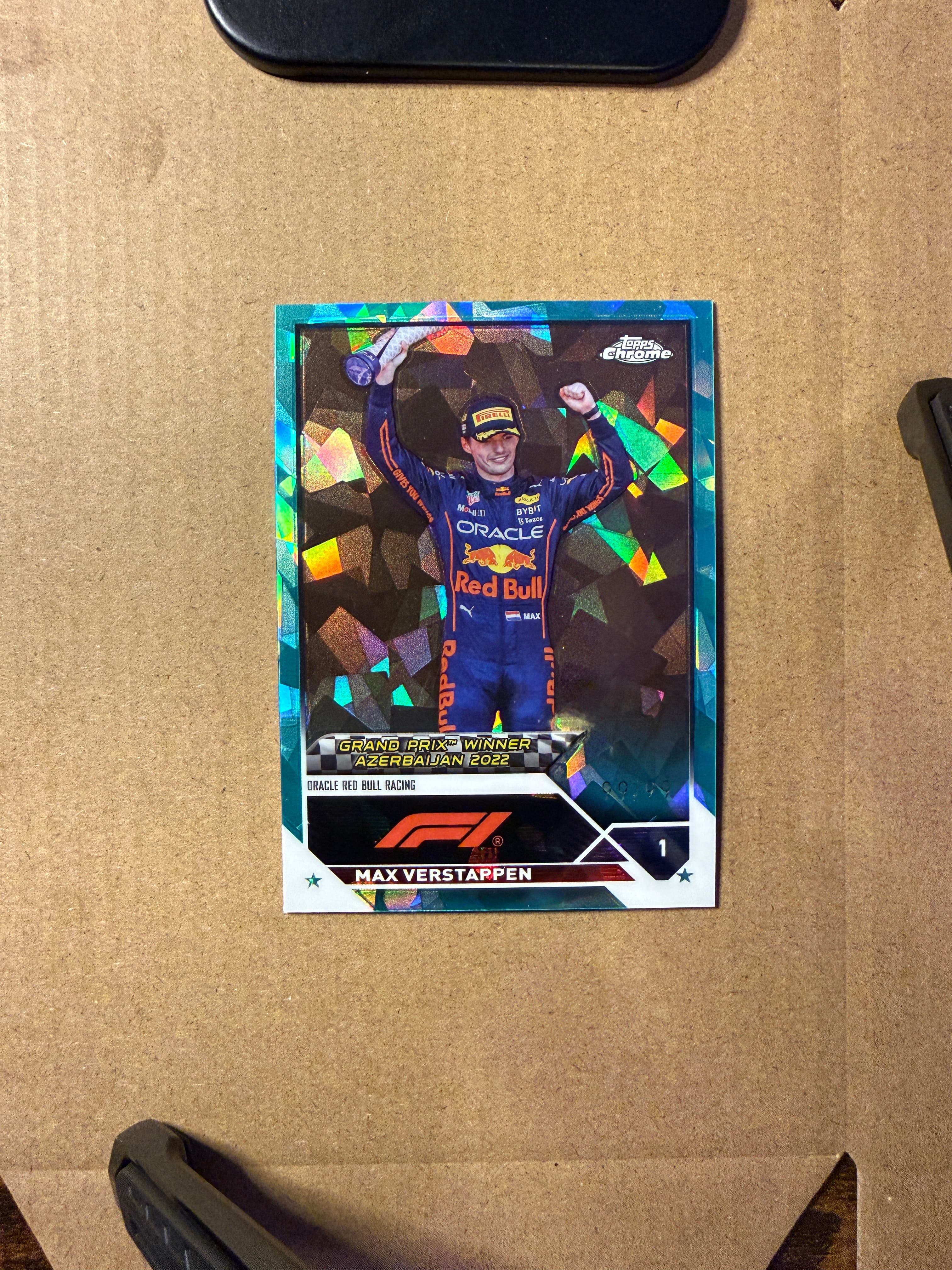 2023 Topps Chrome F1 Max Verstappen #1 /99