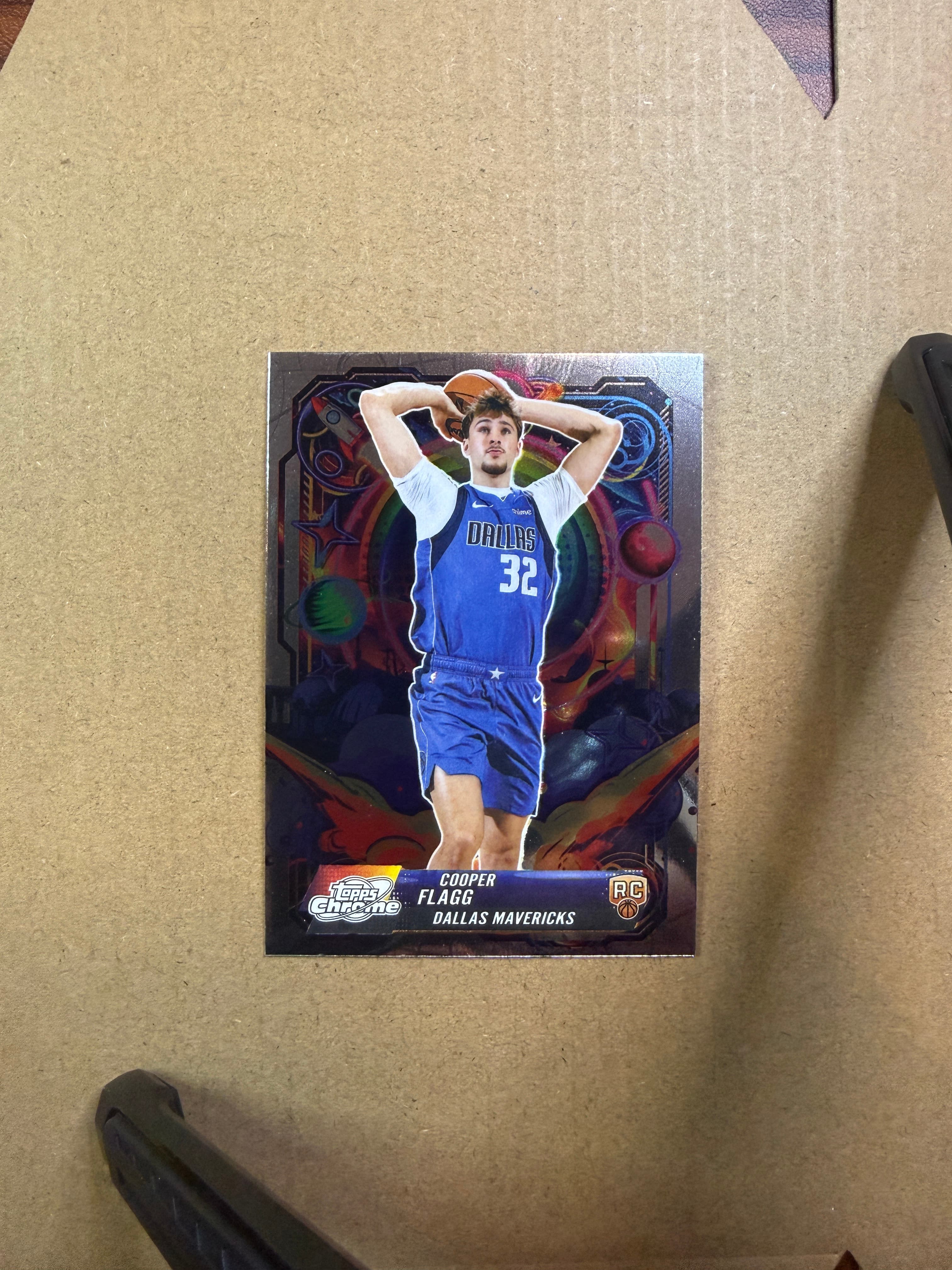2025 Topps Chrome Cosmic Basketball Cooper Flagg Propulsion RC #PRP-16