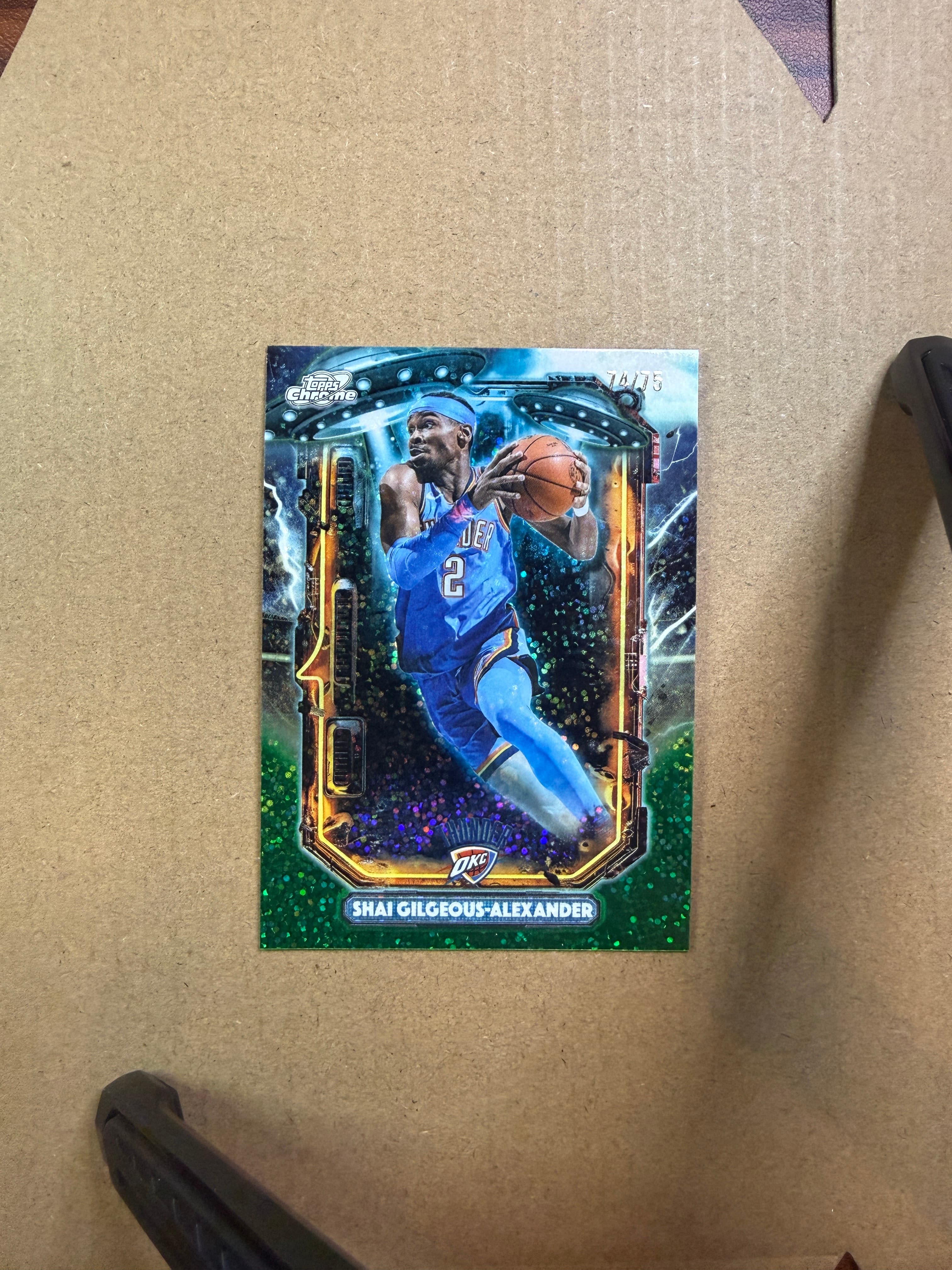 2025 Topps Chrome Cosmic Basketball Shai Gilgeous-Alexander #ET-1 /75