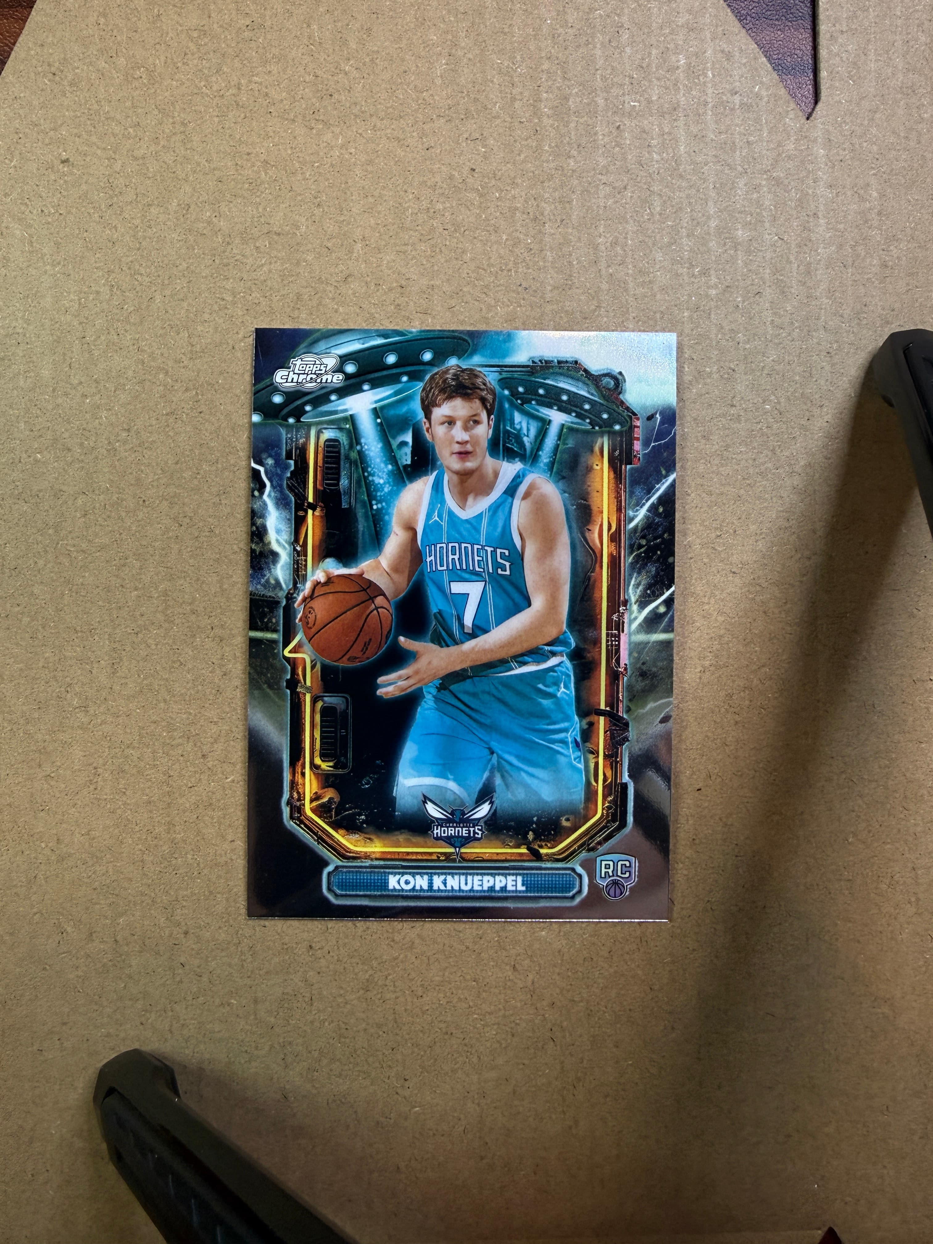 2025 Topps Chrome Cosmic Basketball Kon Knueppel RC #ET-14