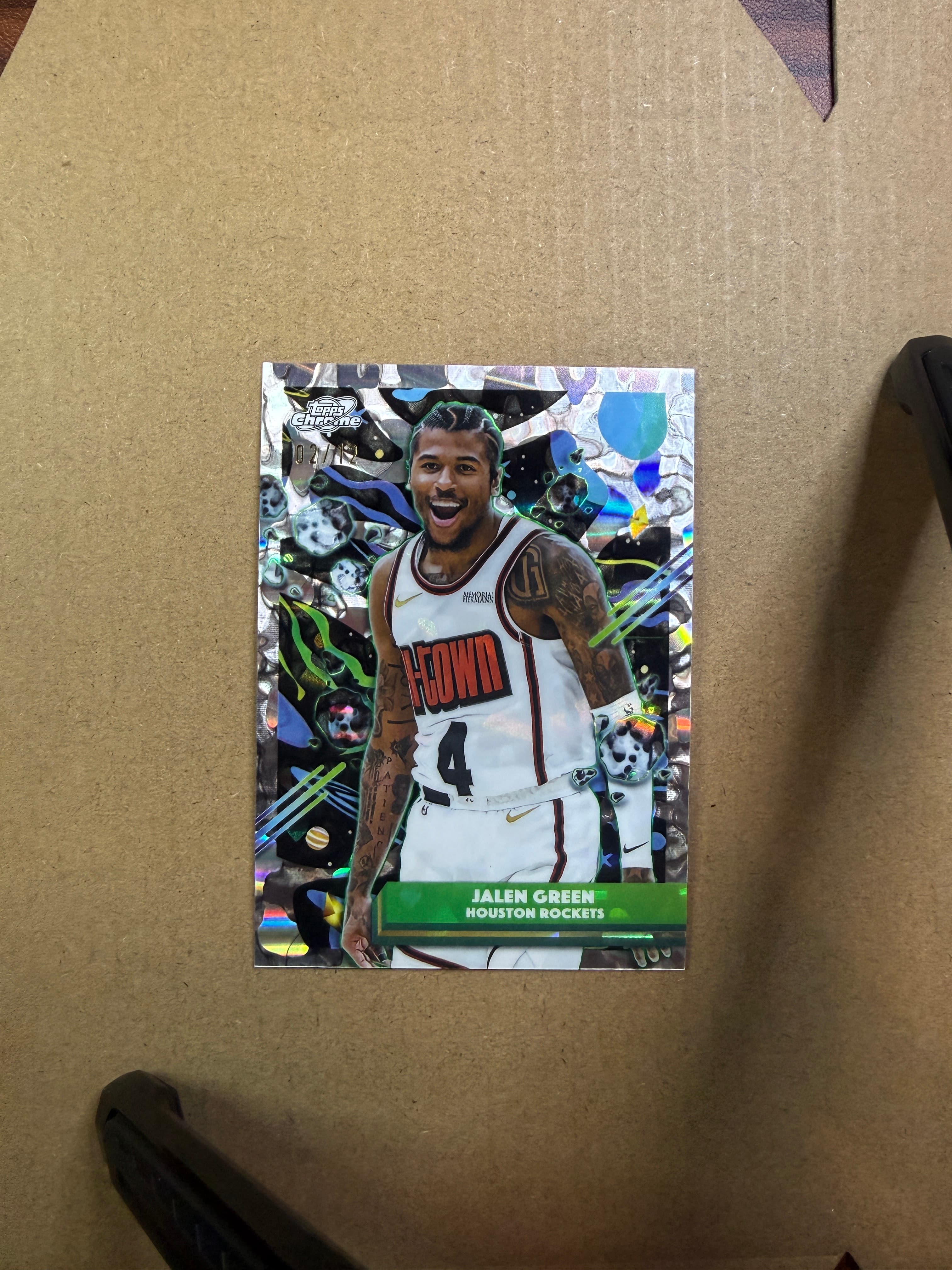 2025 Topps Chrome Cosmic Basketball Jalen Green FDI #33 /12