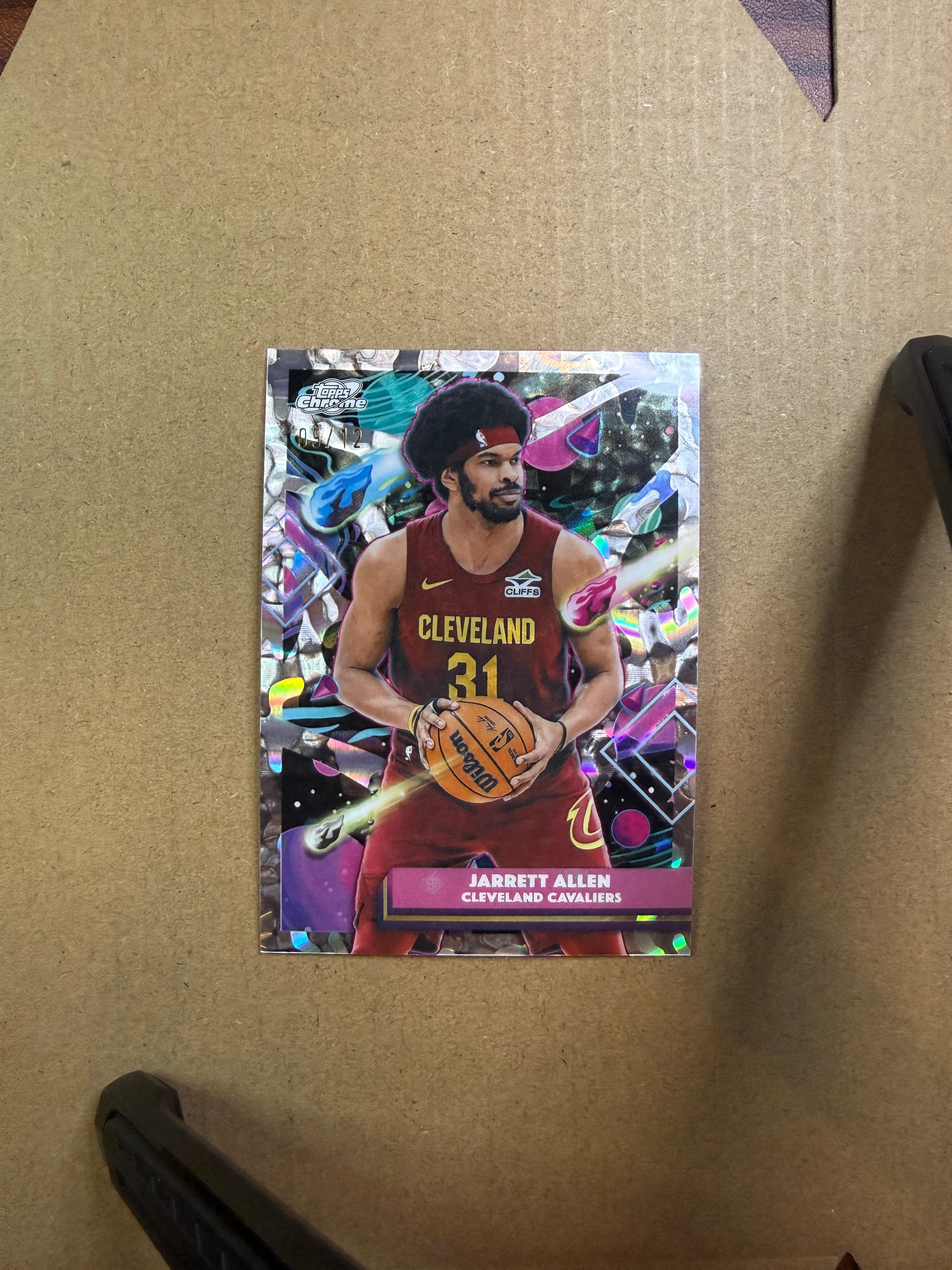 2025 Topps Chrome Cosmic Basketball Jarrett Allen FDI #176 /12