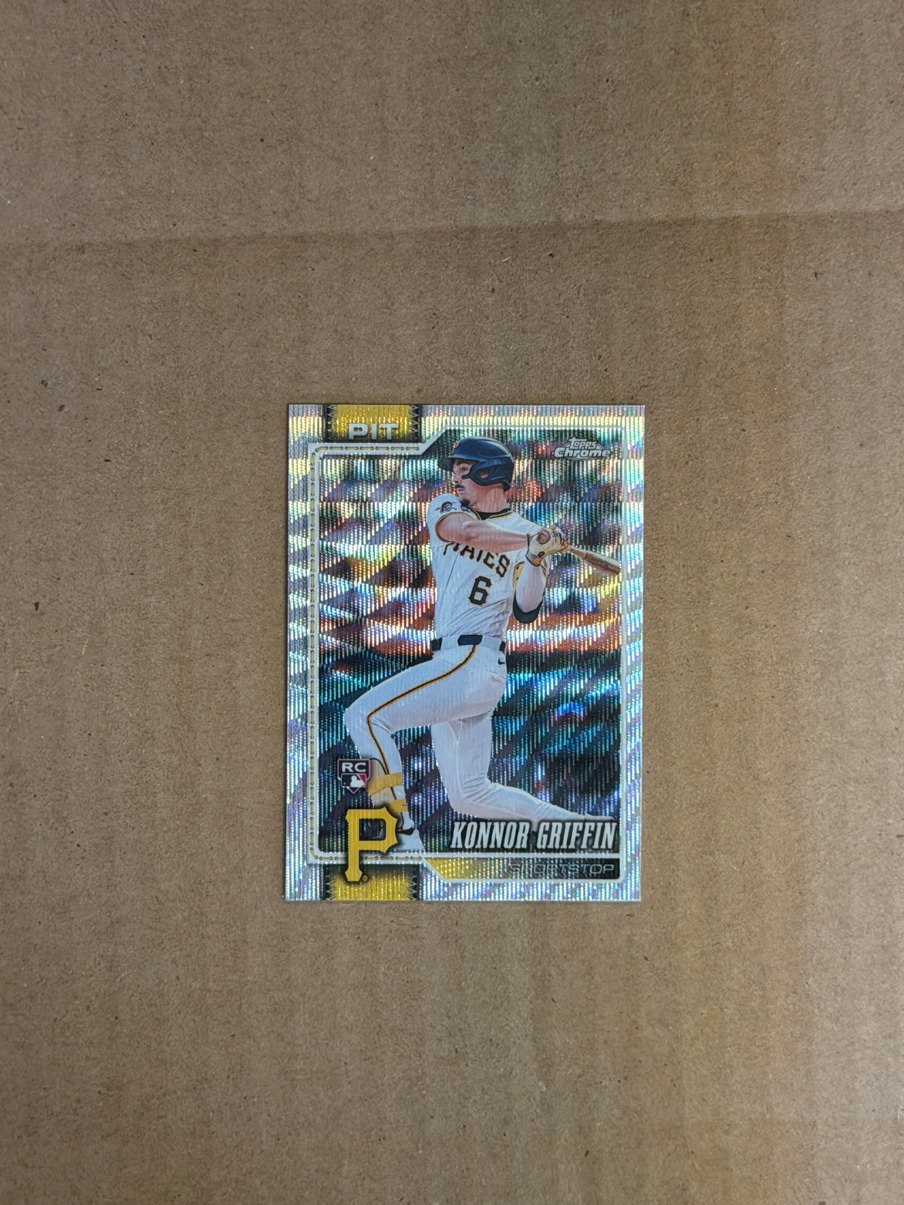 2022 Topps Chrome Baseball Konnor Griffin Silver Refractor RC #24