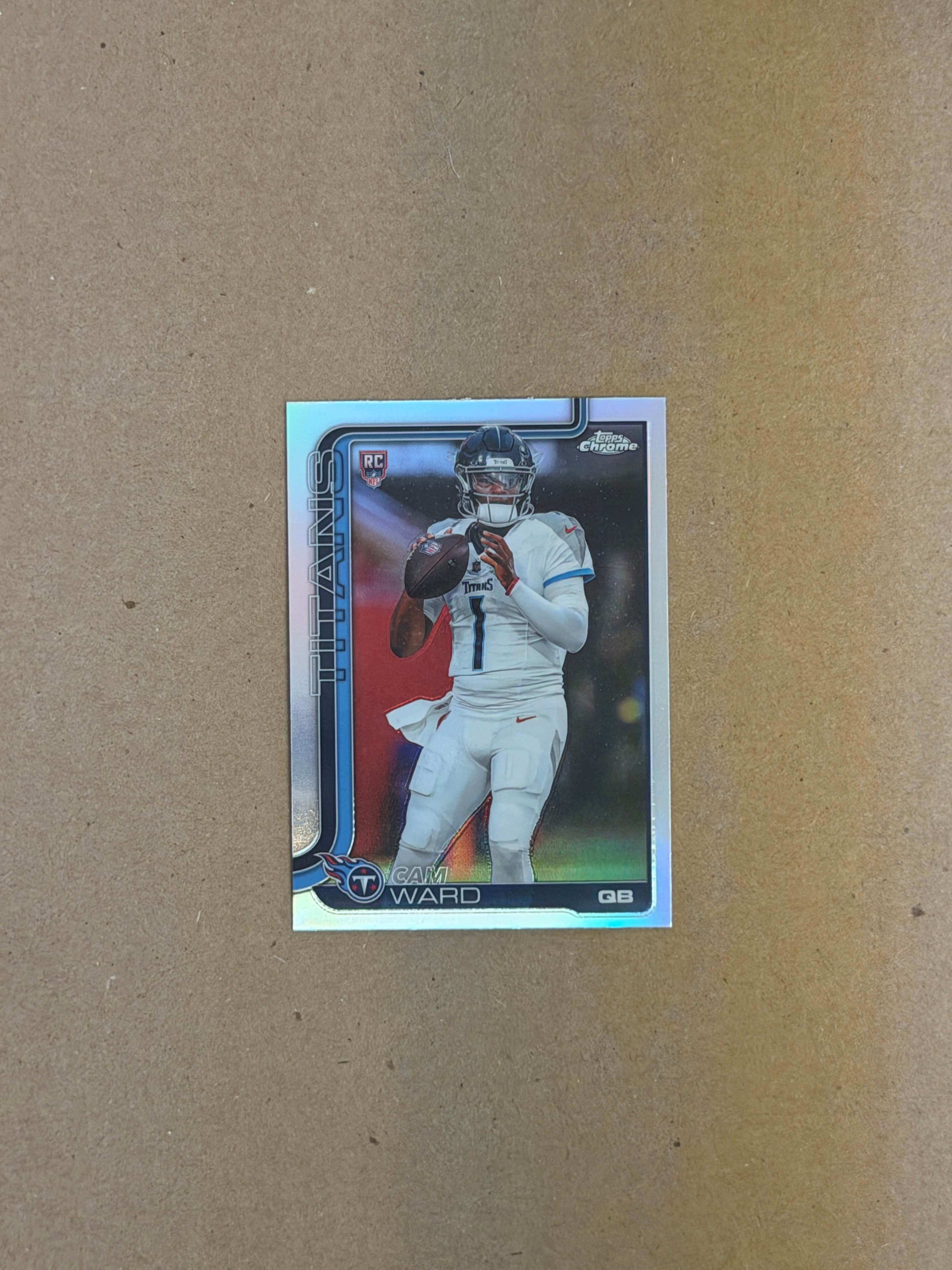 2025 Topps Chrome Football Cam Ward Refractor RC #314