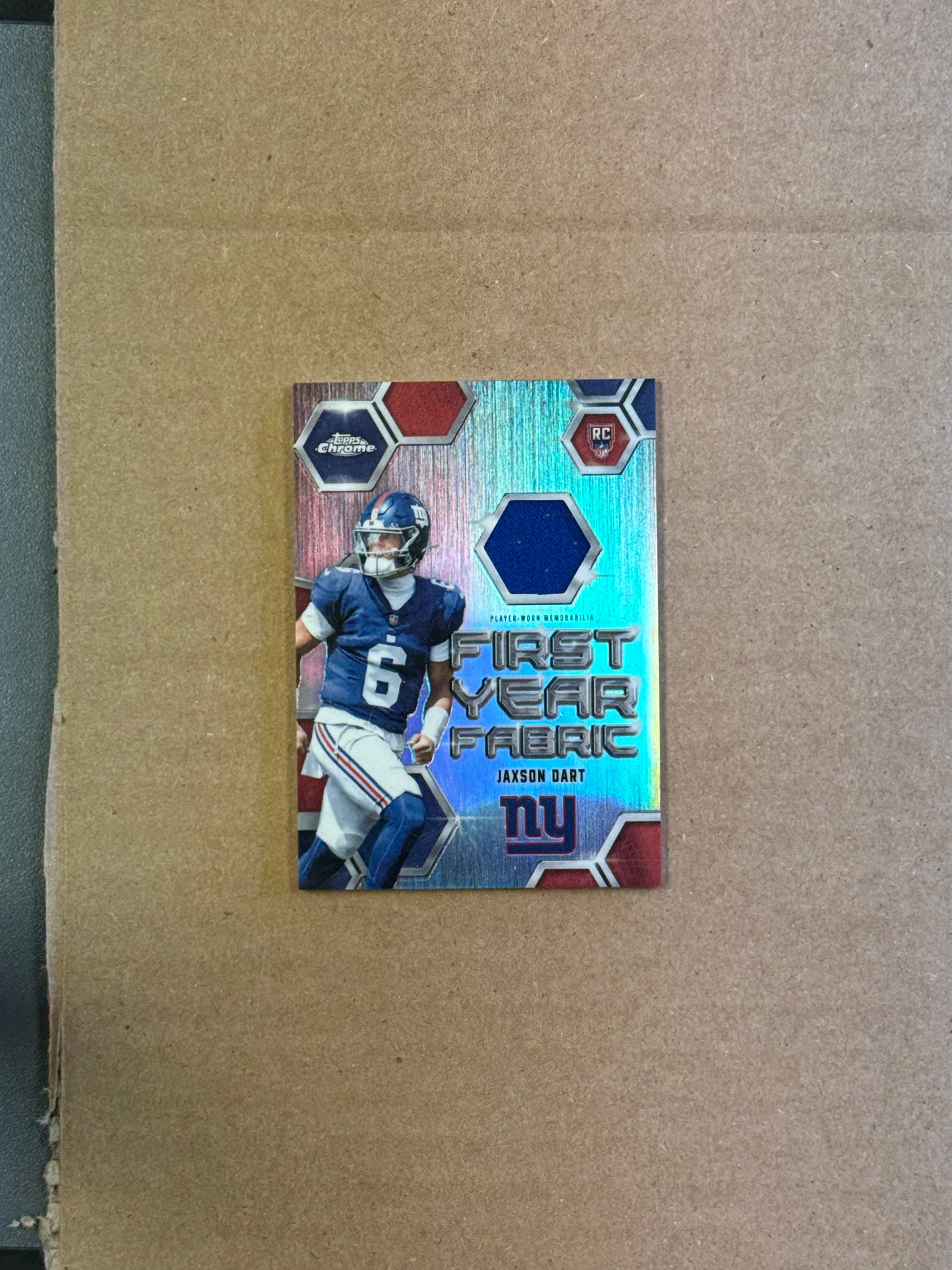 2025 Topps Chrome Football Jaxson Dart Relic RC #FYF-JD