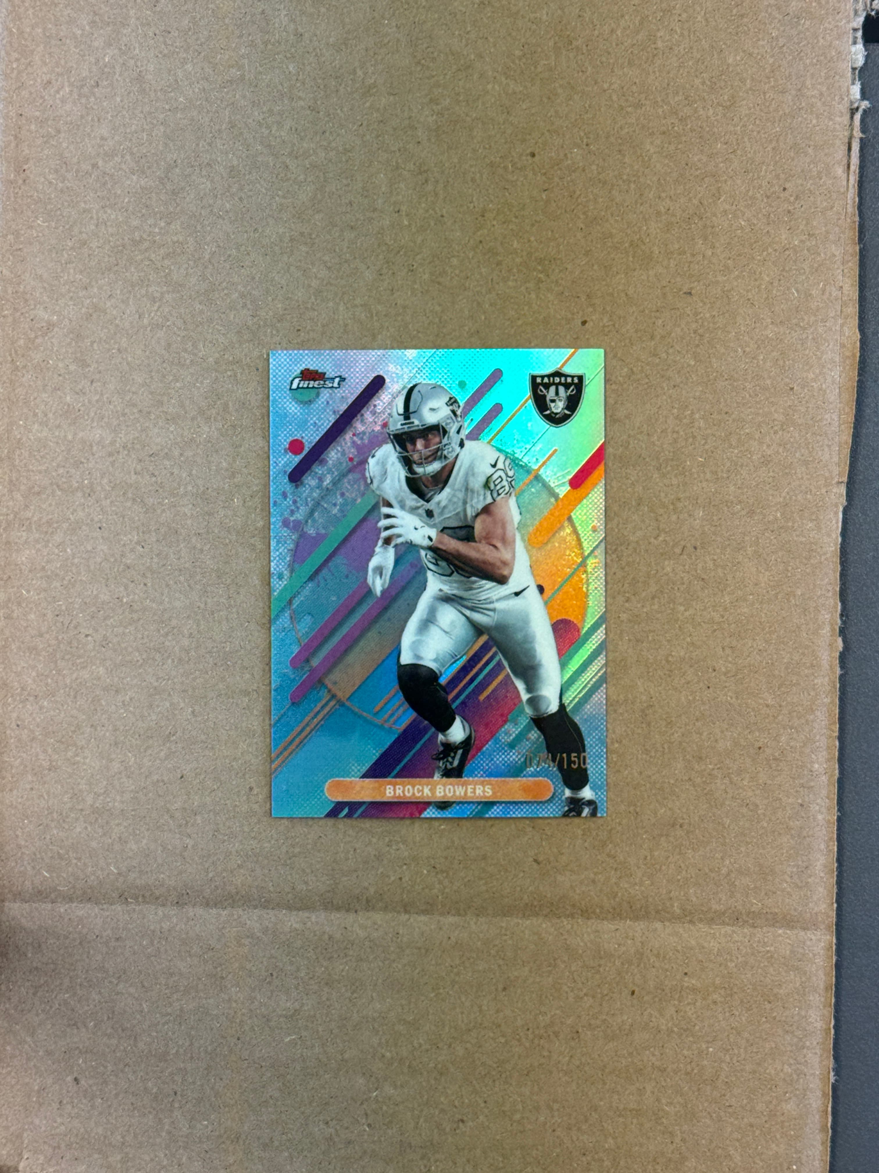 2025 Topps Finest Football Brock Bowers #277 /150