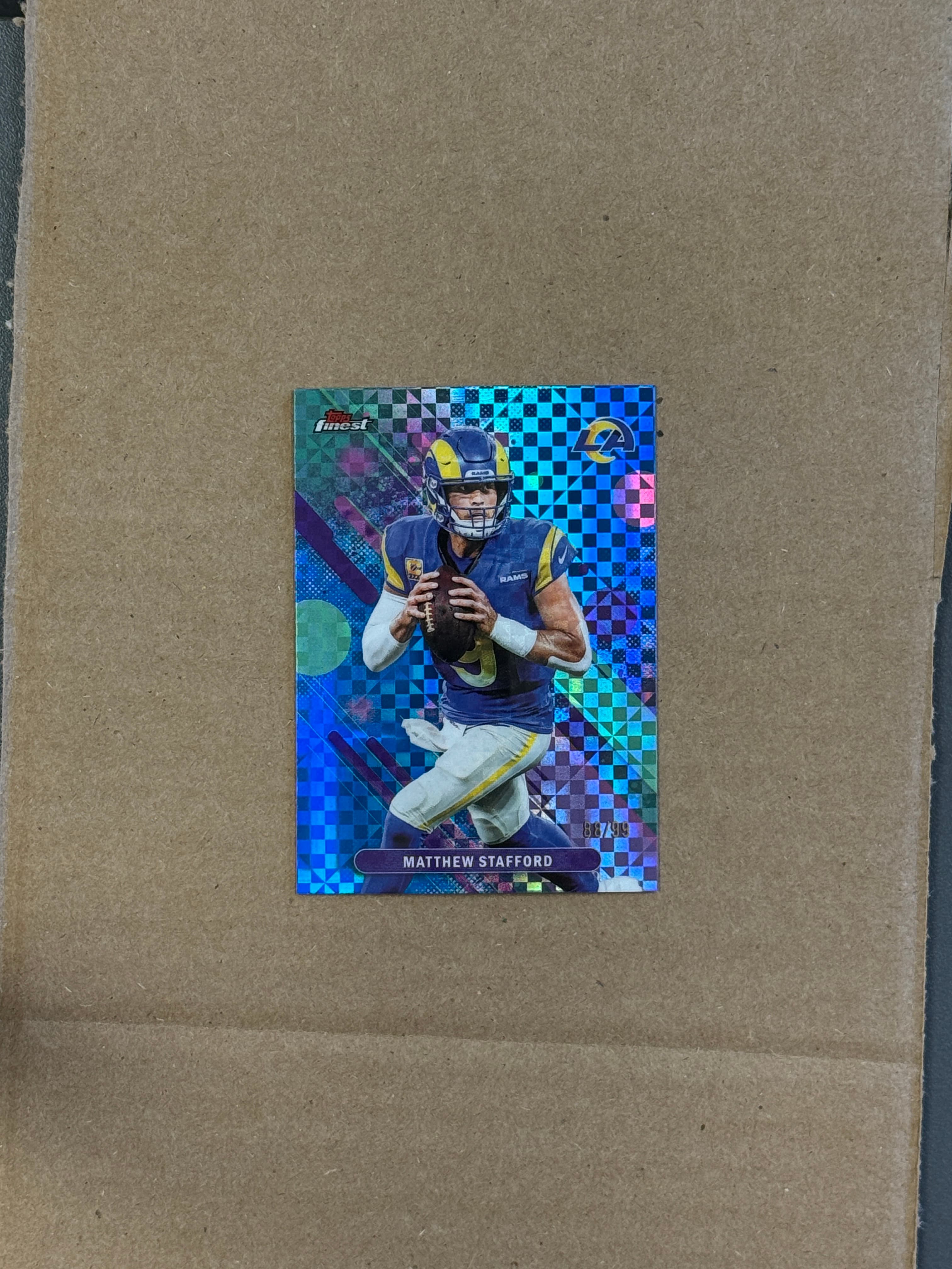 2025 Topps Finest Football Matthew Stafford #60 /99