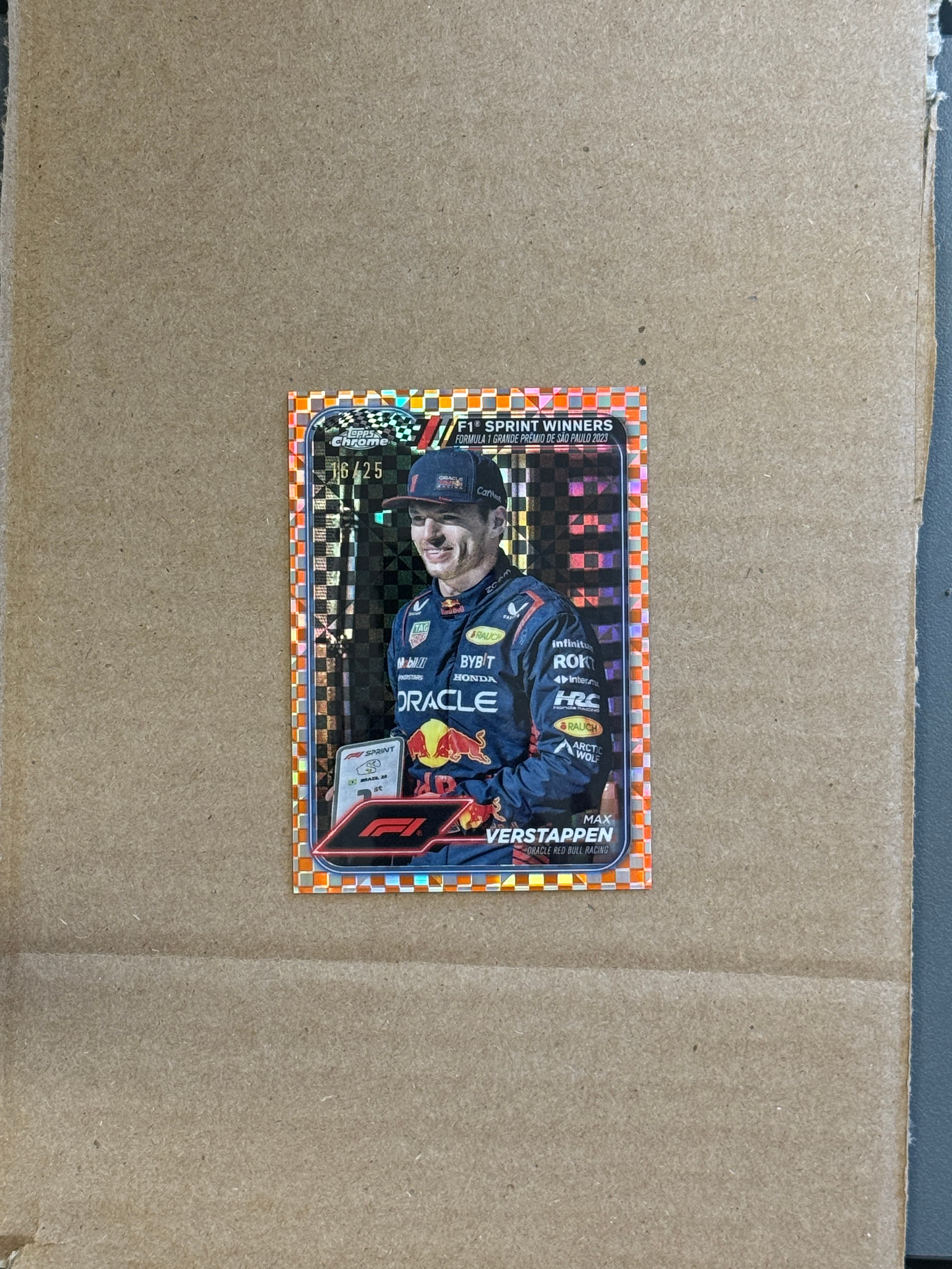 2024 Topps Chrome F1 Max Verstappen #153 /25