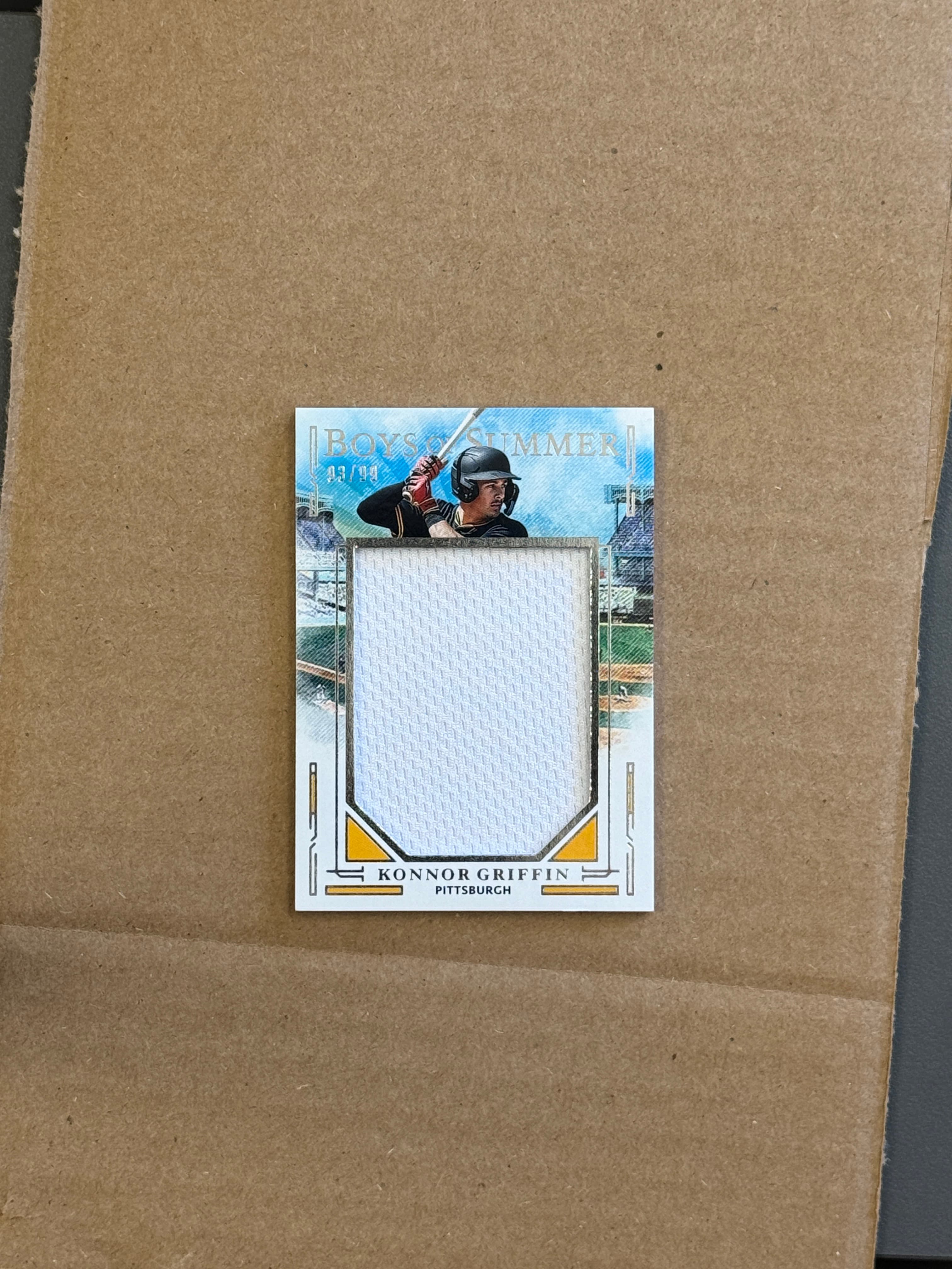 2025 Panini Boy of Summer Baseball Konnor Griffin Relic #JPM-KG /99