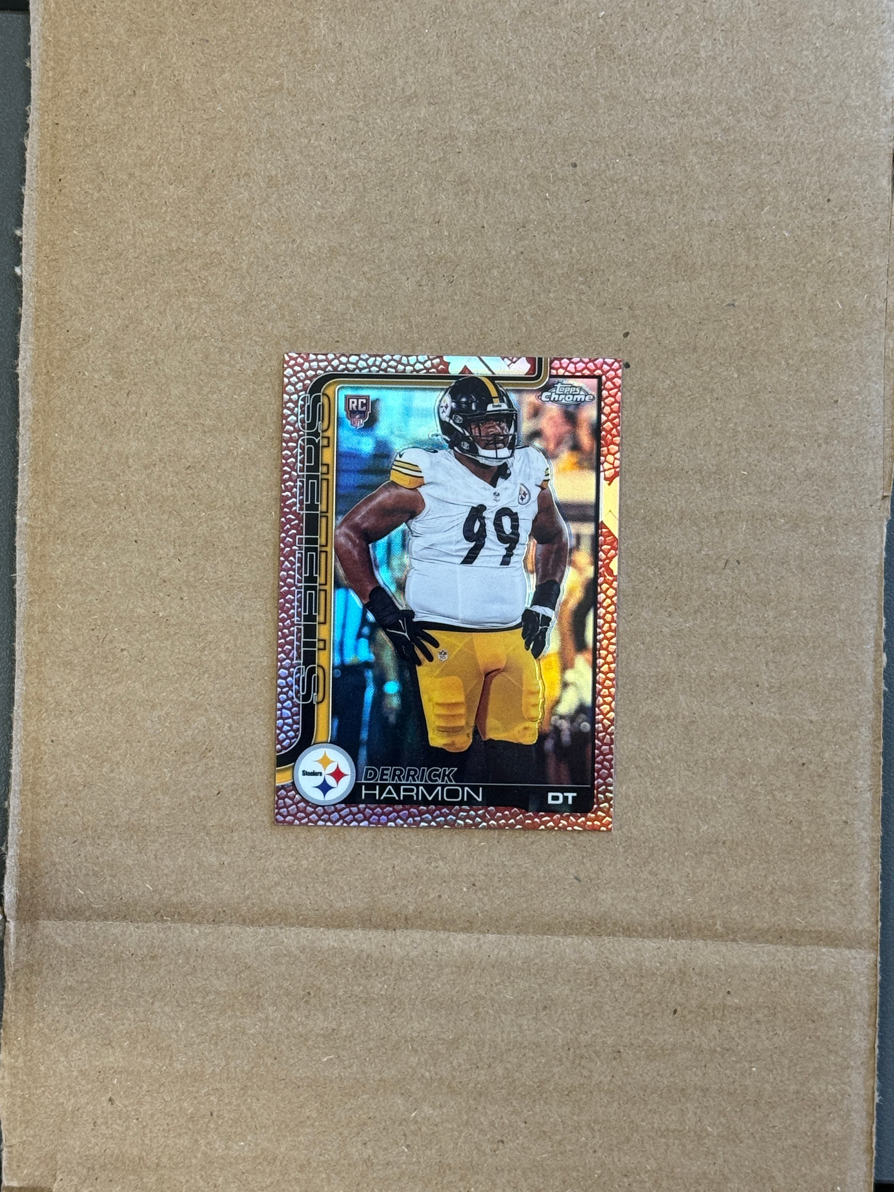 2025 Topps Chrome Football Derrick Harmon Pigskin RC #361