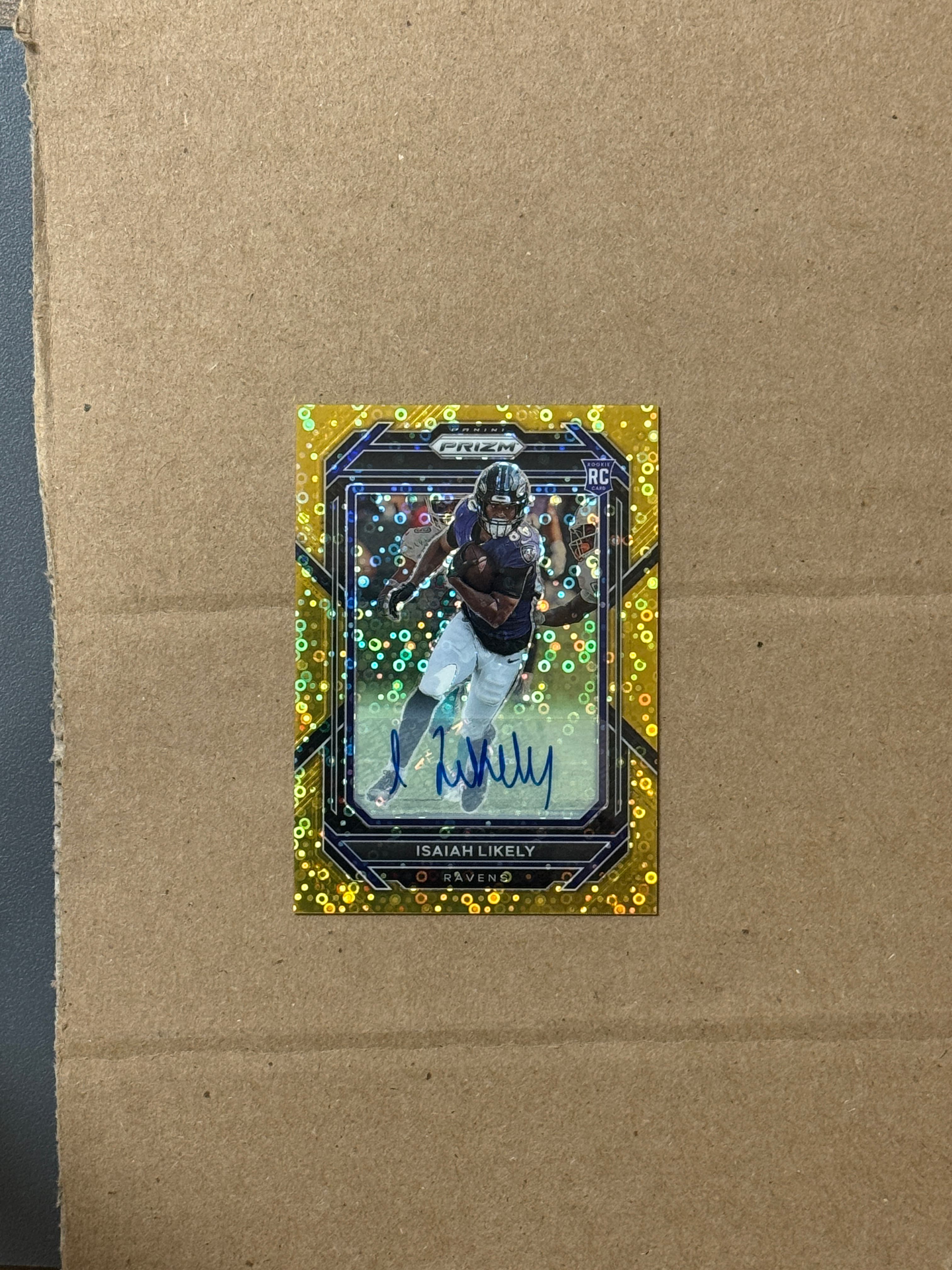 2022 Panini Prizm Football Isaiah Likely Auto #363 /10