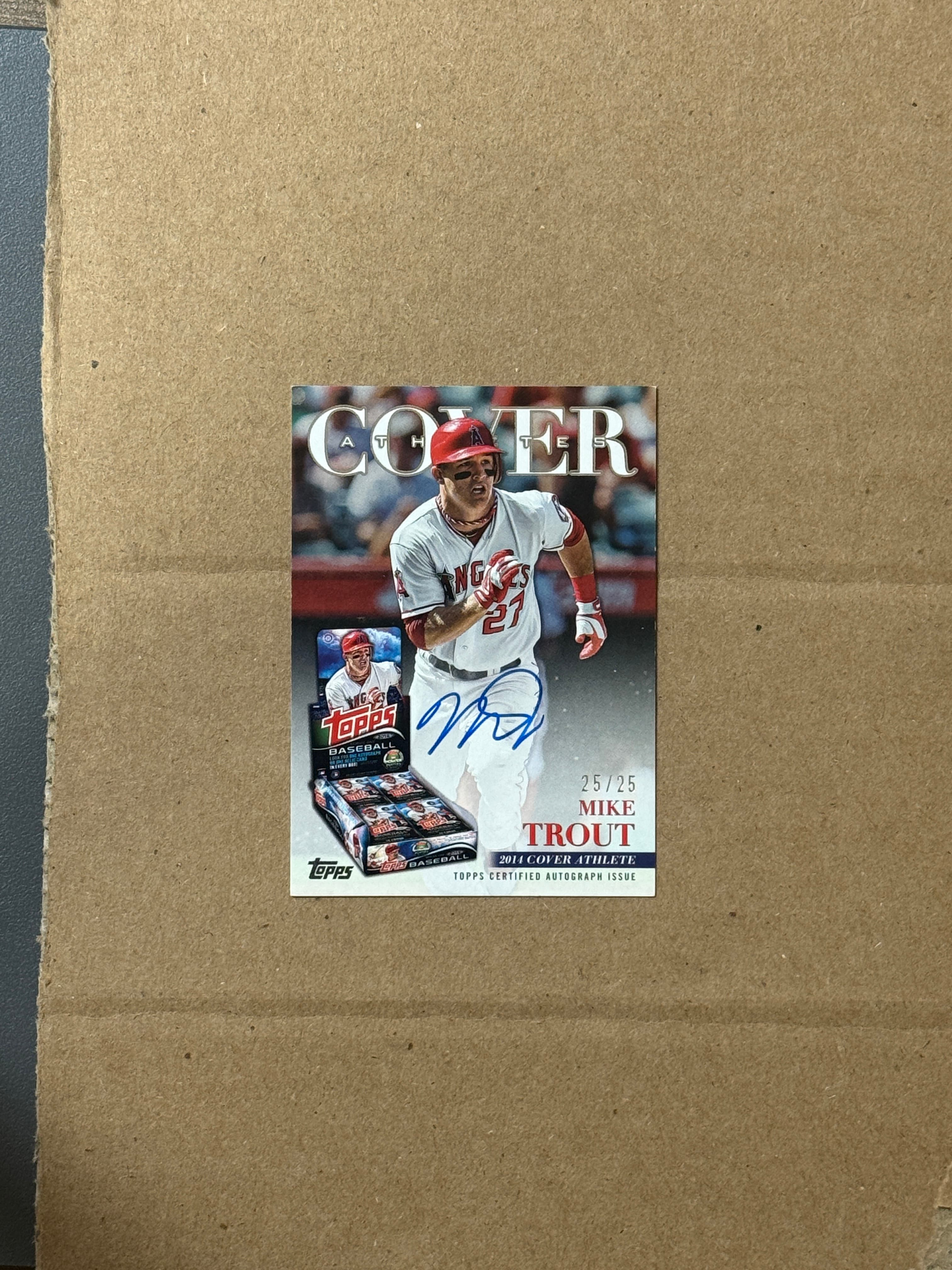 2026 Topps Baseball Mike Trout Auto #COVR-MT /25