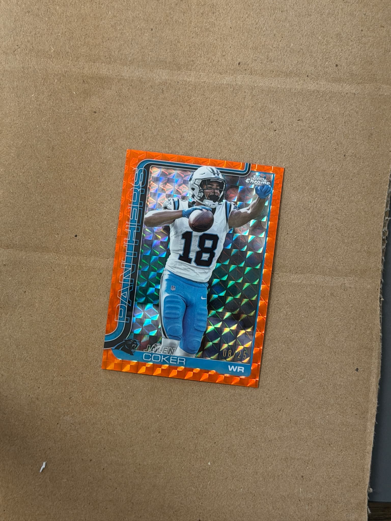 2025 Topps Chrome Jalen Coker #39 /25