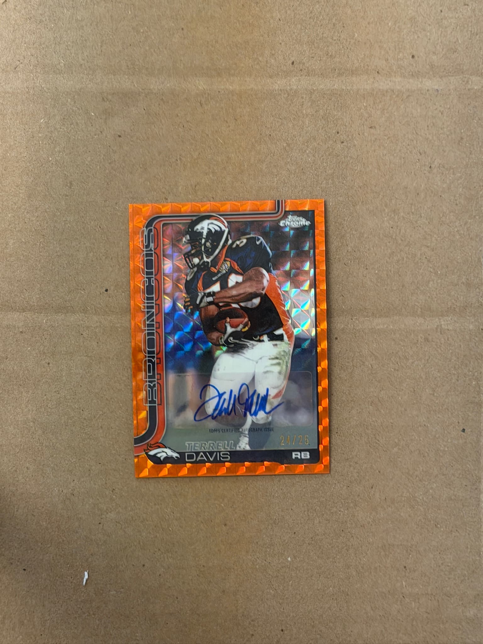 2025 Topps Chrome Terrell Davis Geometric Auto #CLA-TD /25